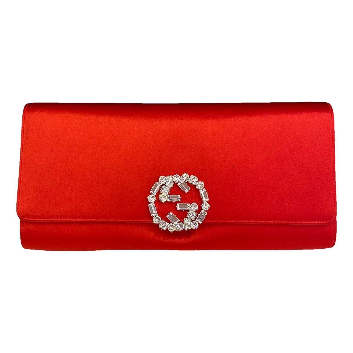 Leather clutch bag