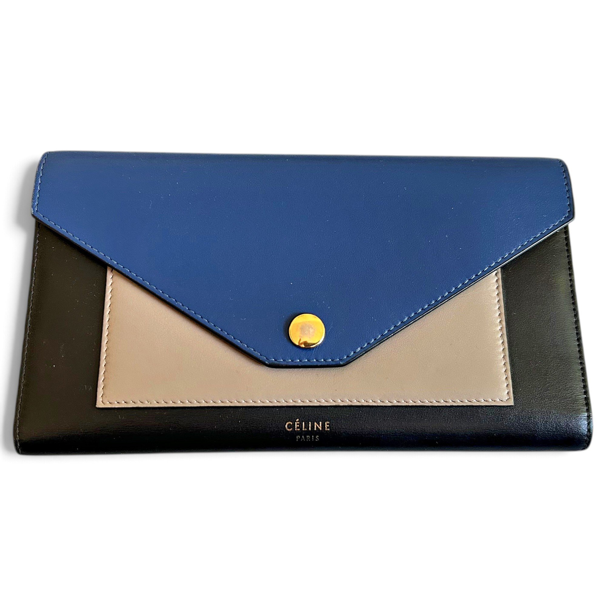 Leather clutch bag