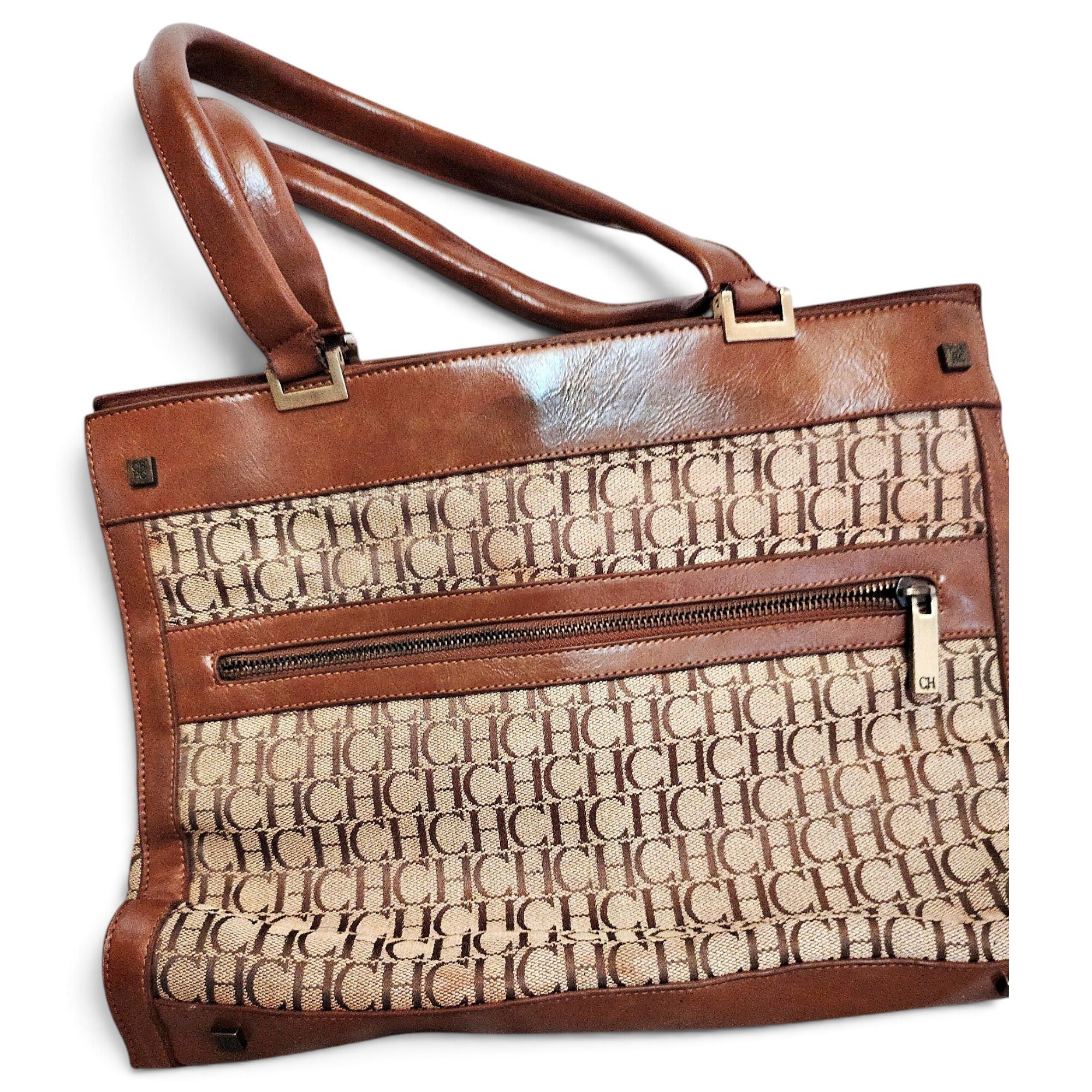 Carolina Herrera Leather tote