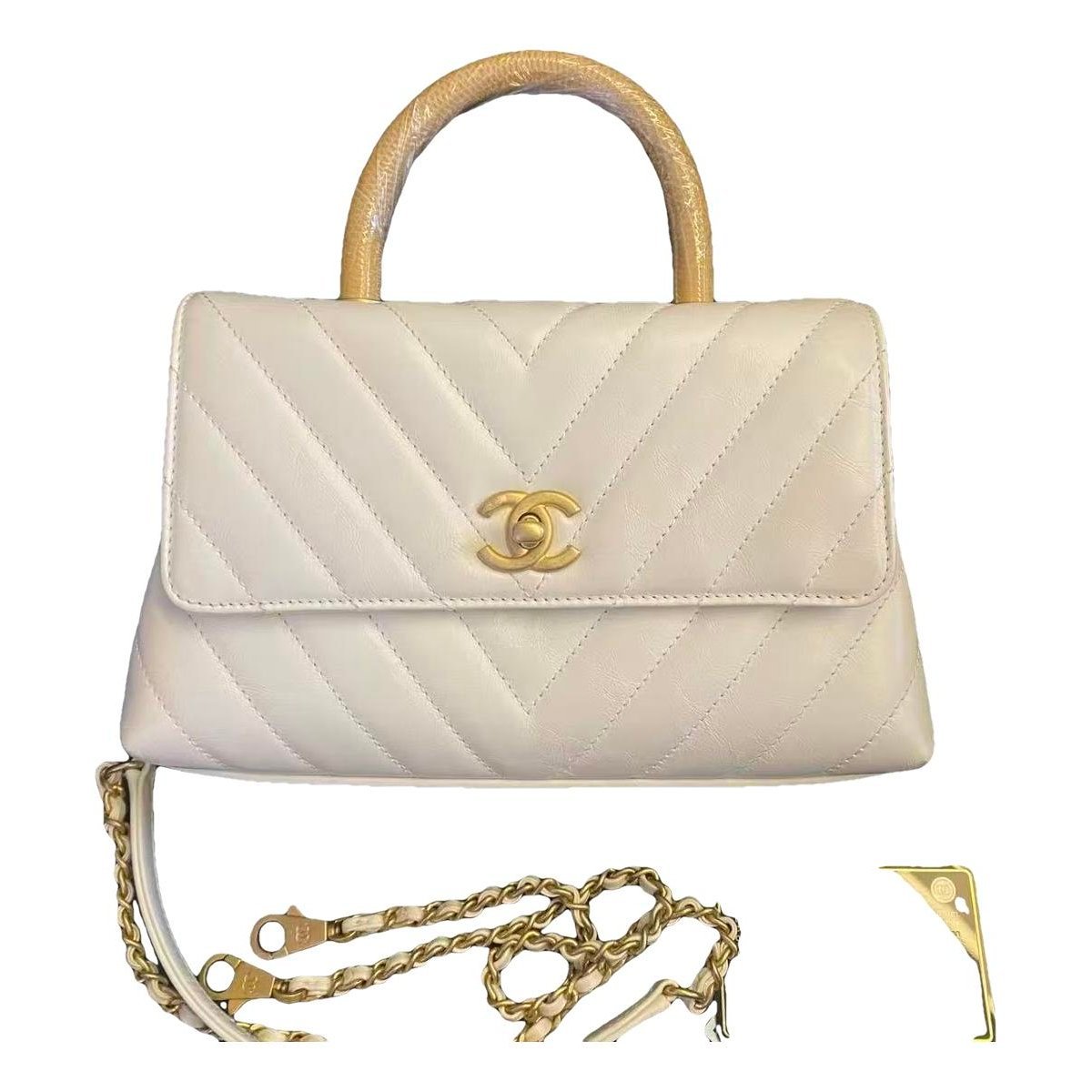 Coco Handle leather handbag