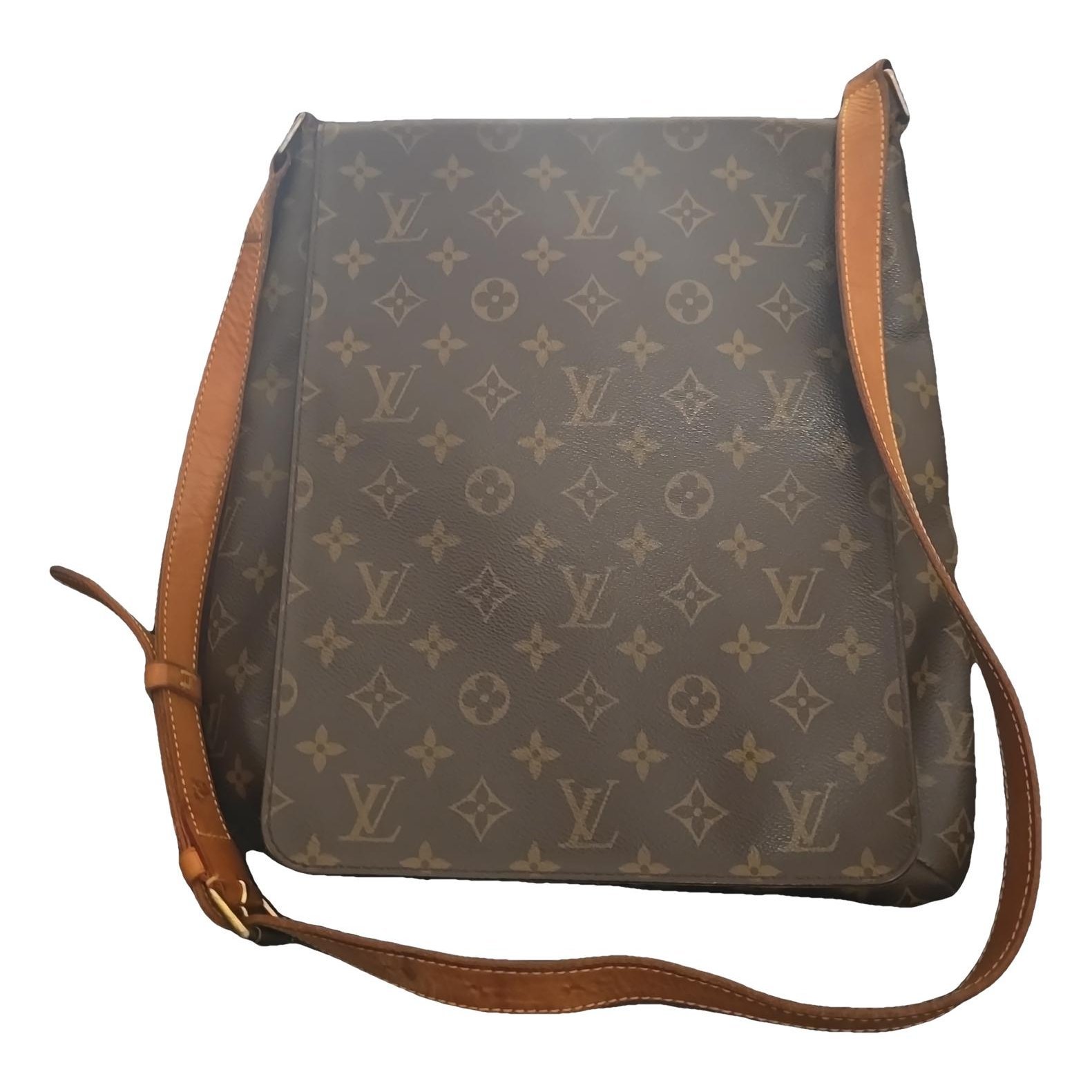 Musette leather crossbody bag