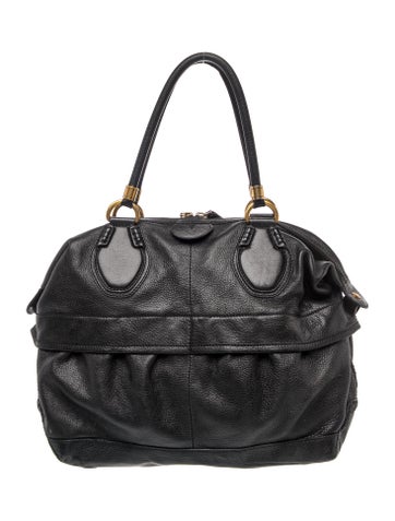 Leather Top Handle Bag