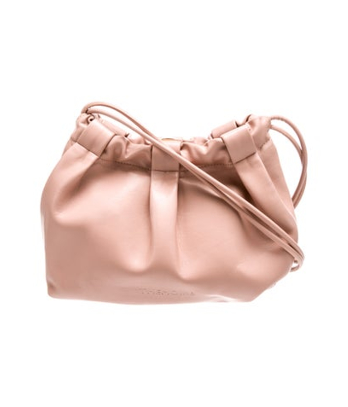 Themoire Leather Bucket Bag