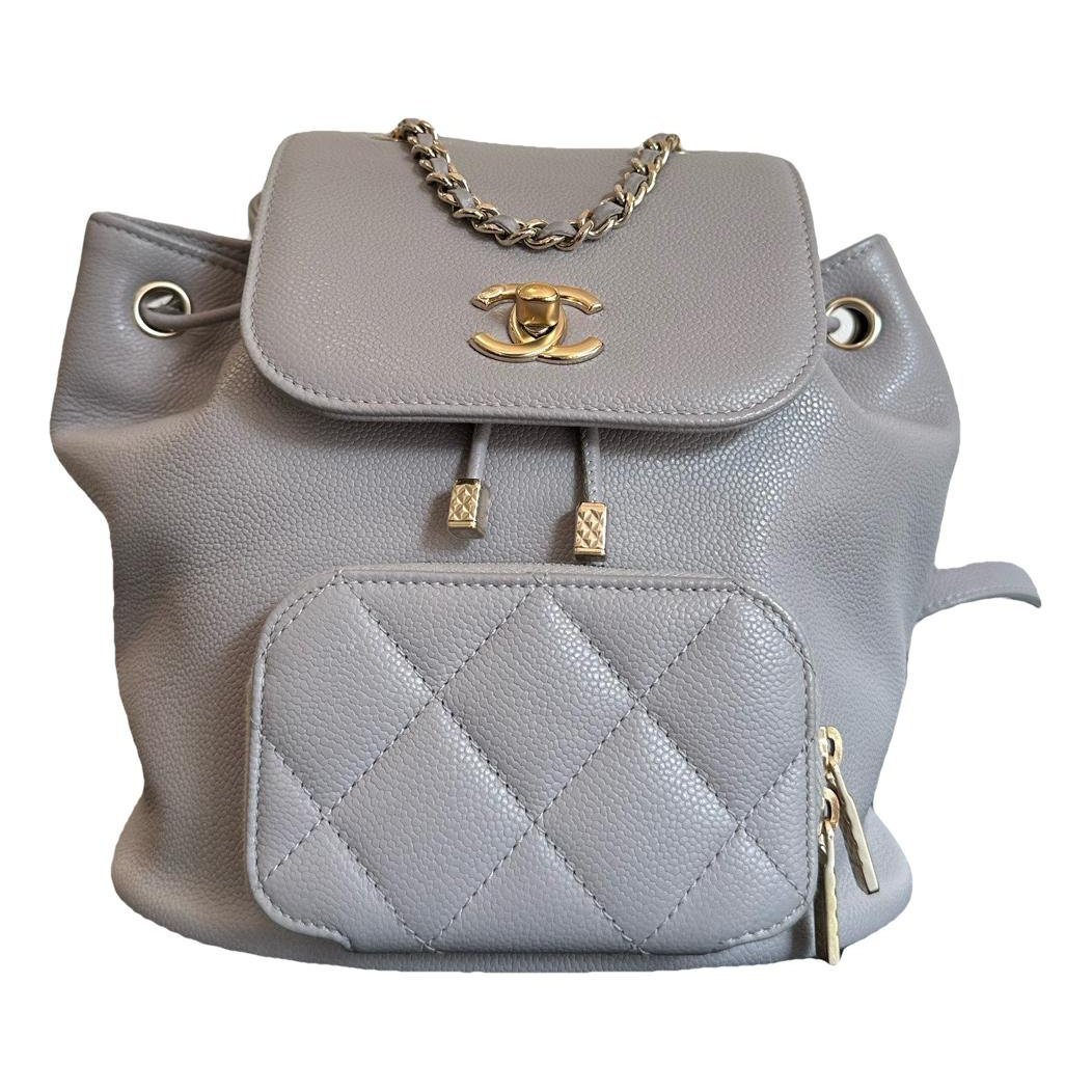Leather backpack