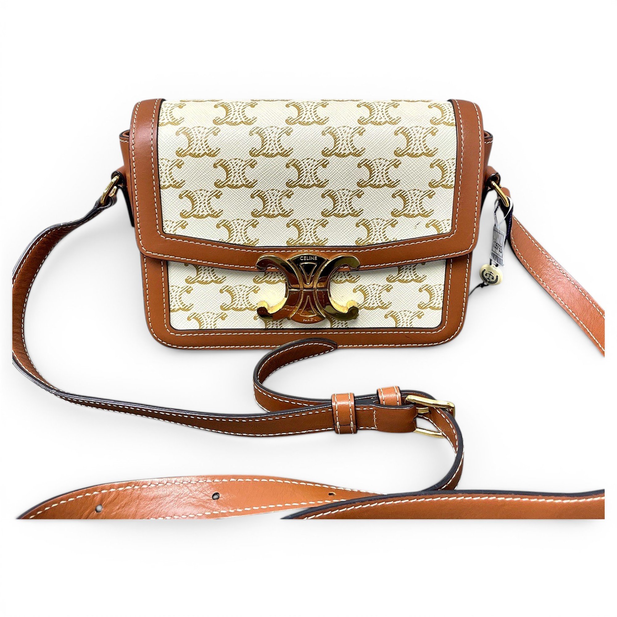 Triomphe leather handbag