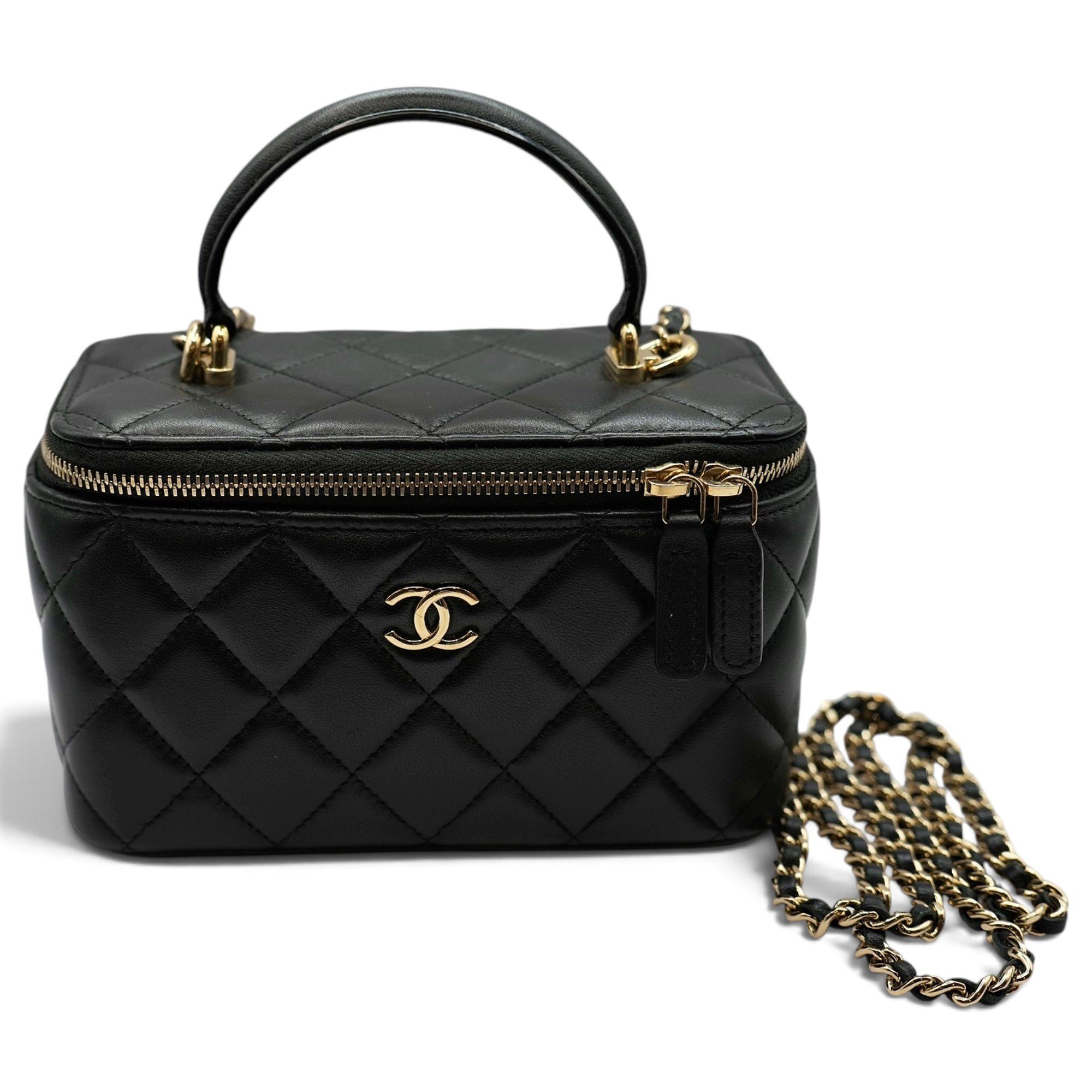 Trendy CC Vanity leather handbag