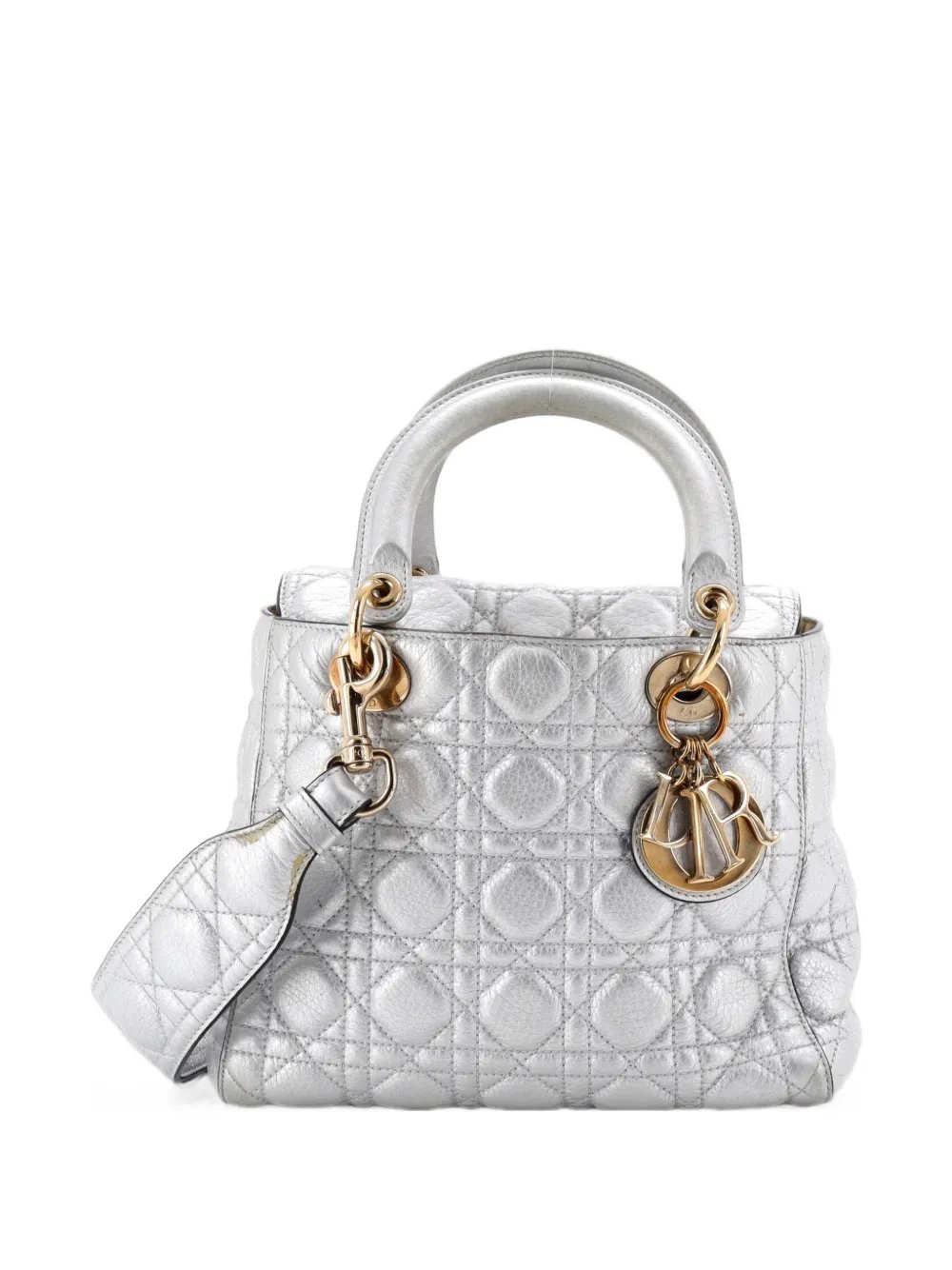 Lady Dior Bag Cannage Quilt Grained Calfskin Medium satchel