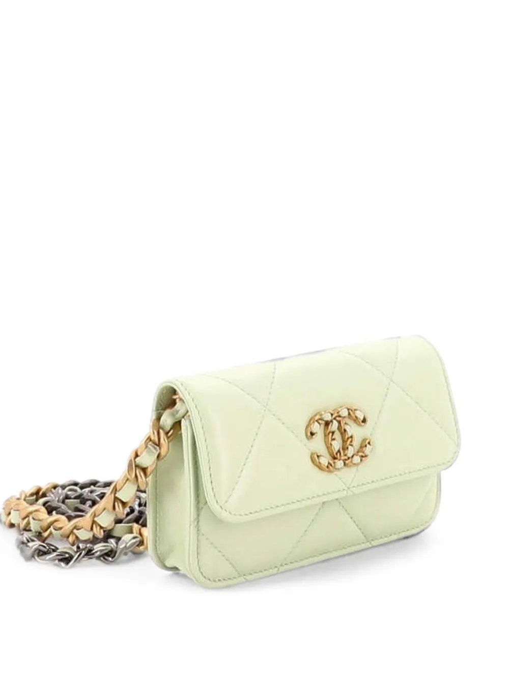 19 Clutch With Chain Quilted Lambskin shoulder bag