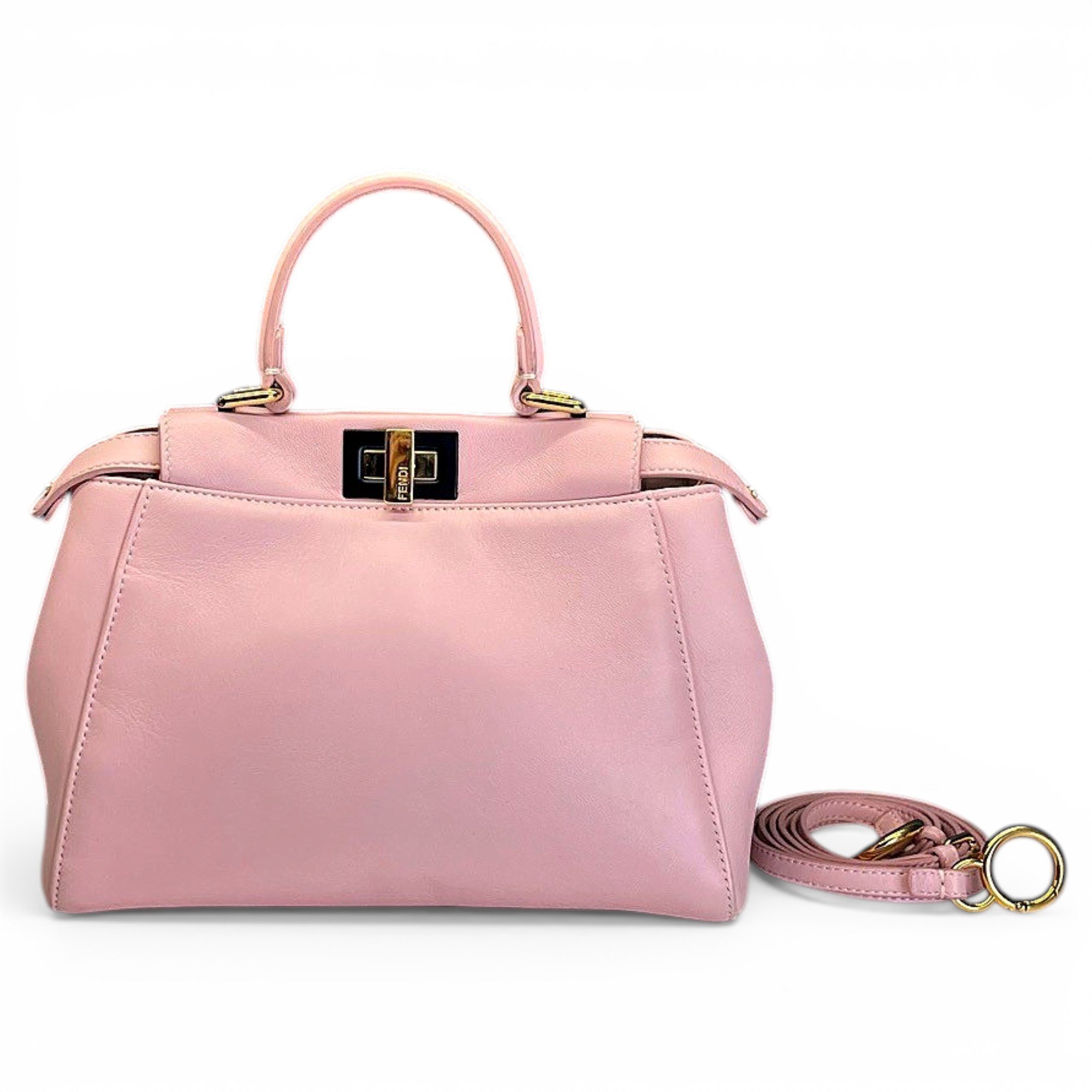 Peekaboo leather handbag