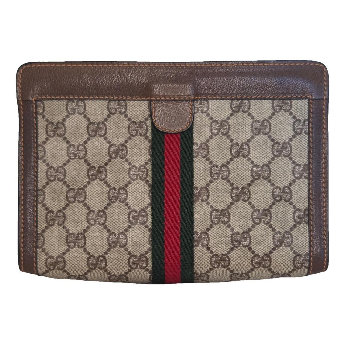 Ophidia leather clutch bag