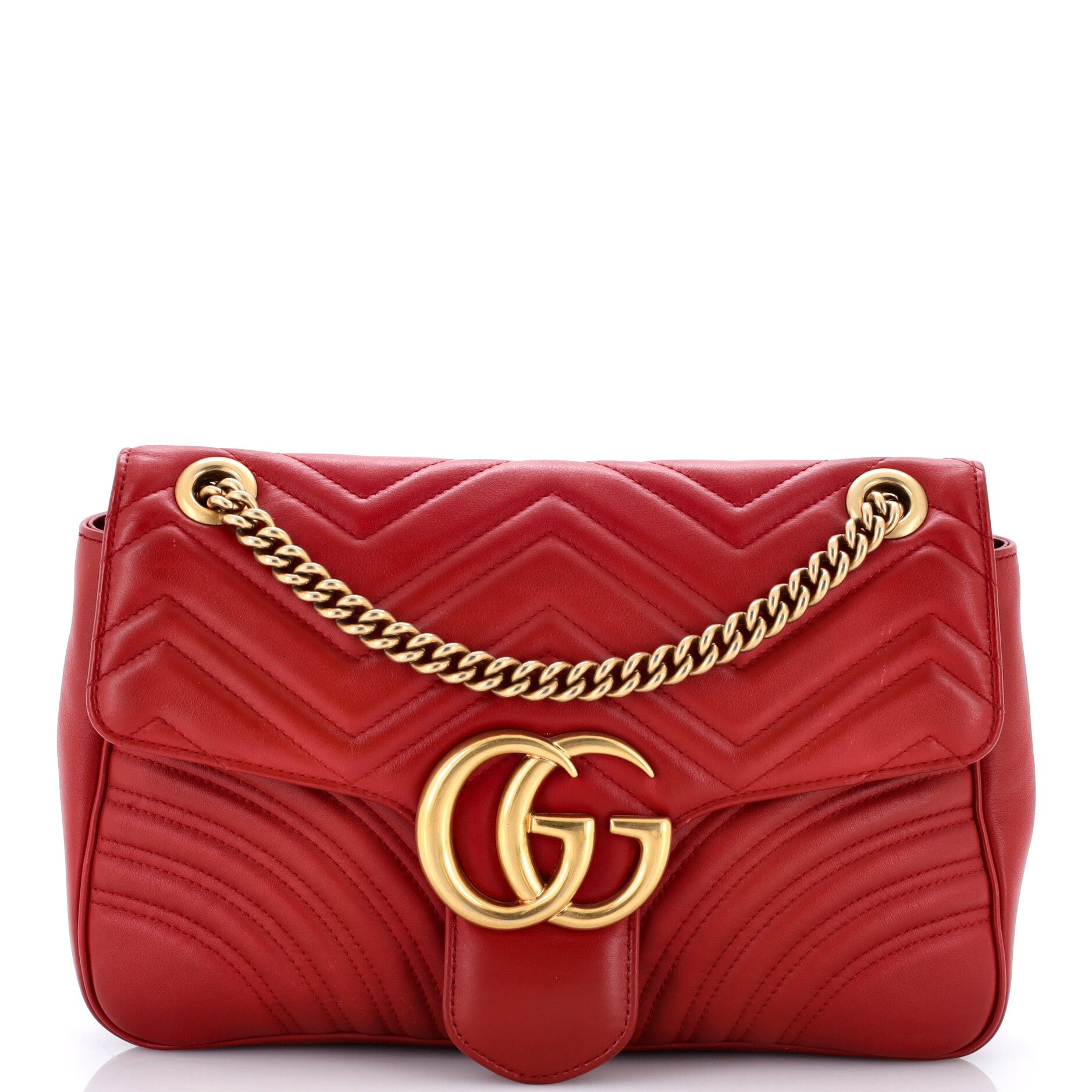 GG Marmont Flap Bag Matelasse Leather Medium