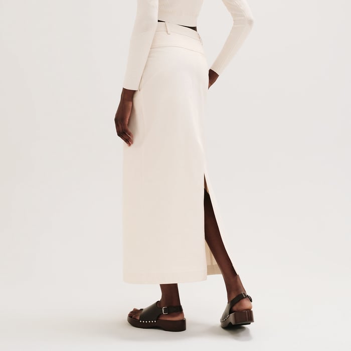 Blanc Naturel Long Skirt