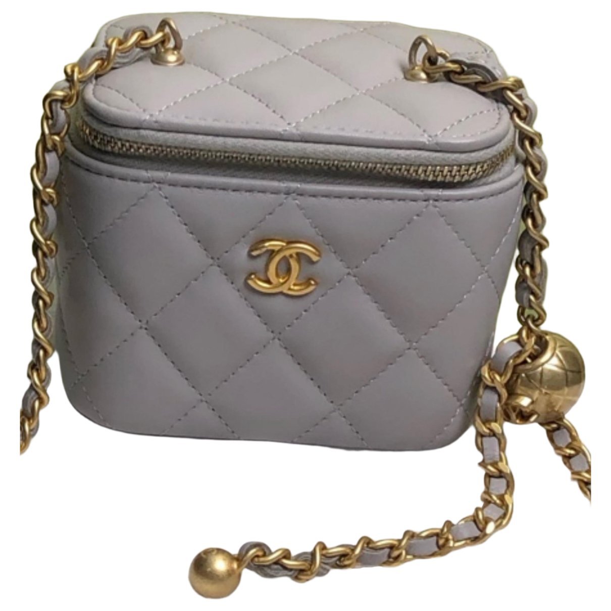 Vanity leather handbag