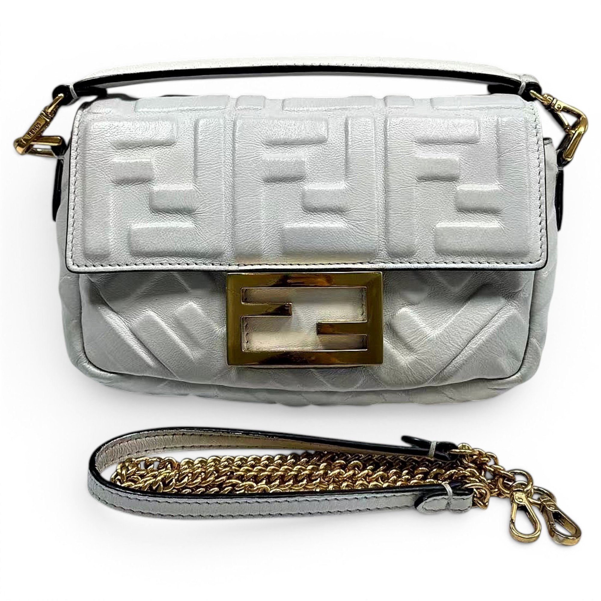 Baguette leather handbag