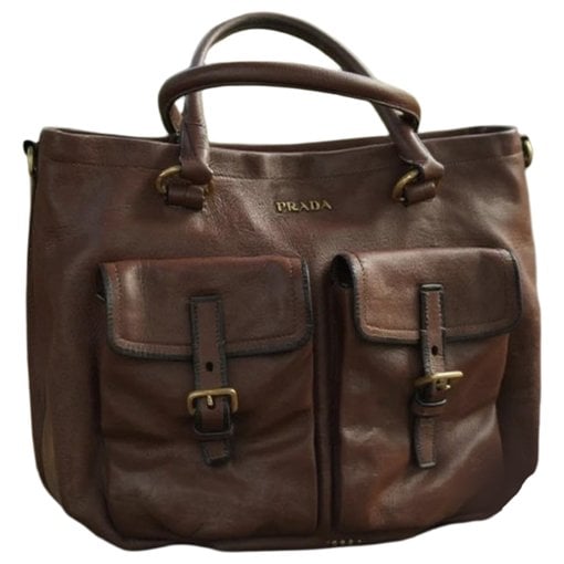 Leather tote