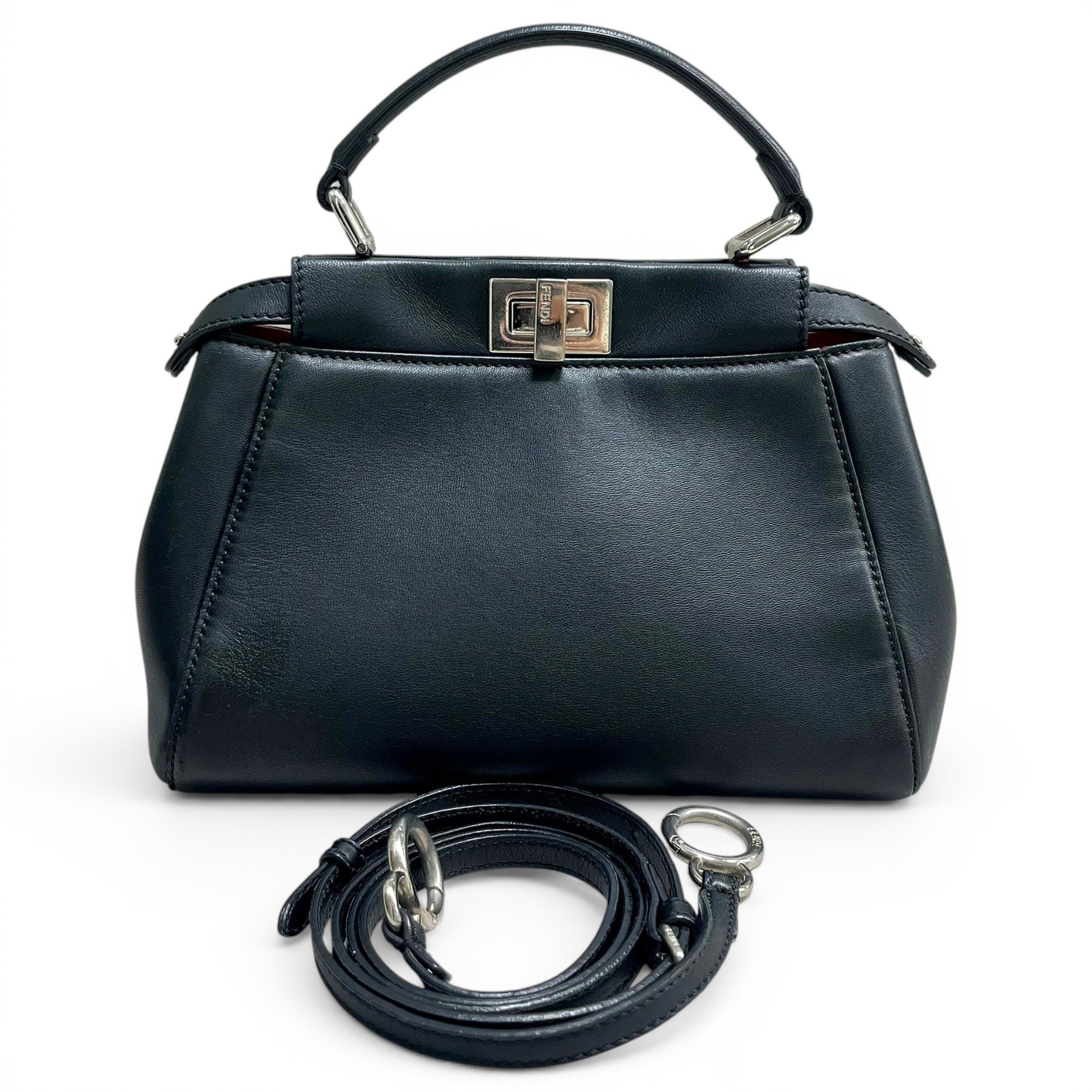 Peekaboo leather handbag