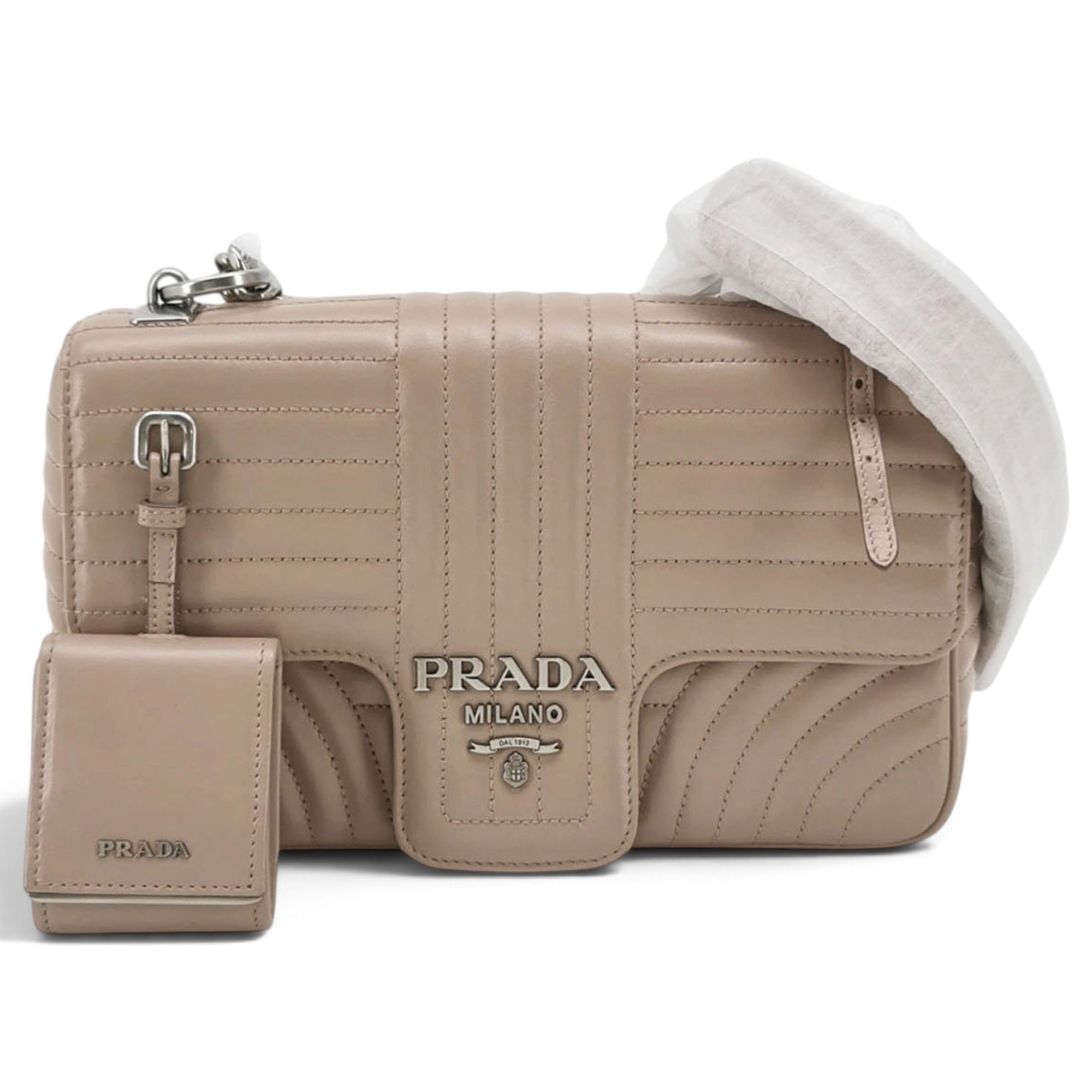 Diagramme leather handbag