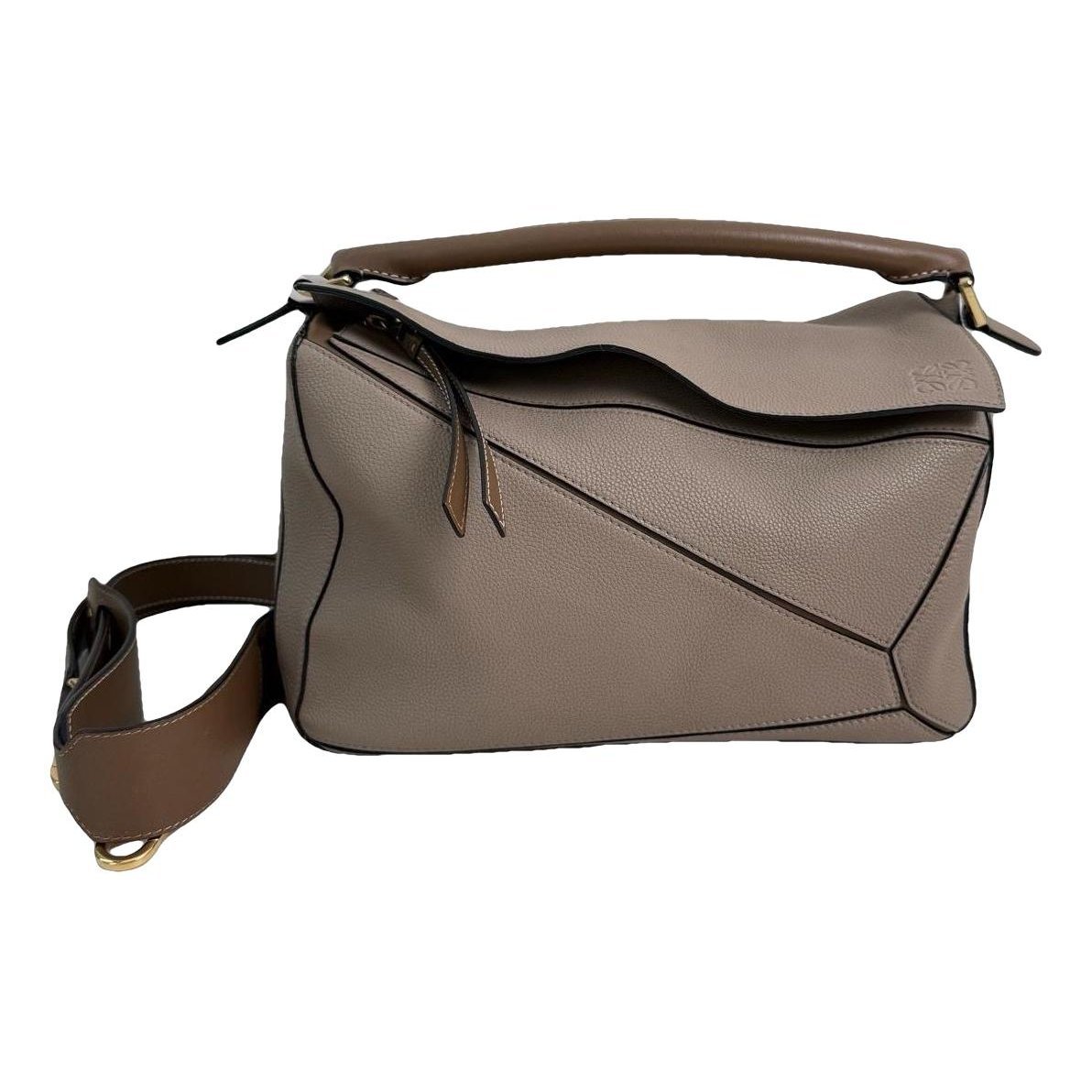 Puzzle leather bag