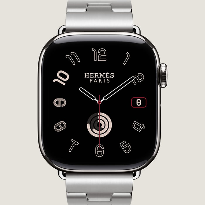 Gris Band Apple Watch Hermès Single Tour 42 MM Grand H