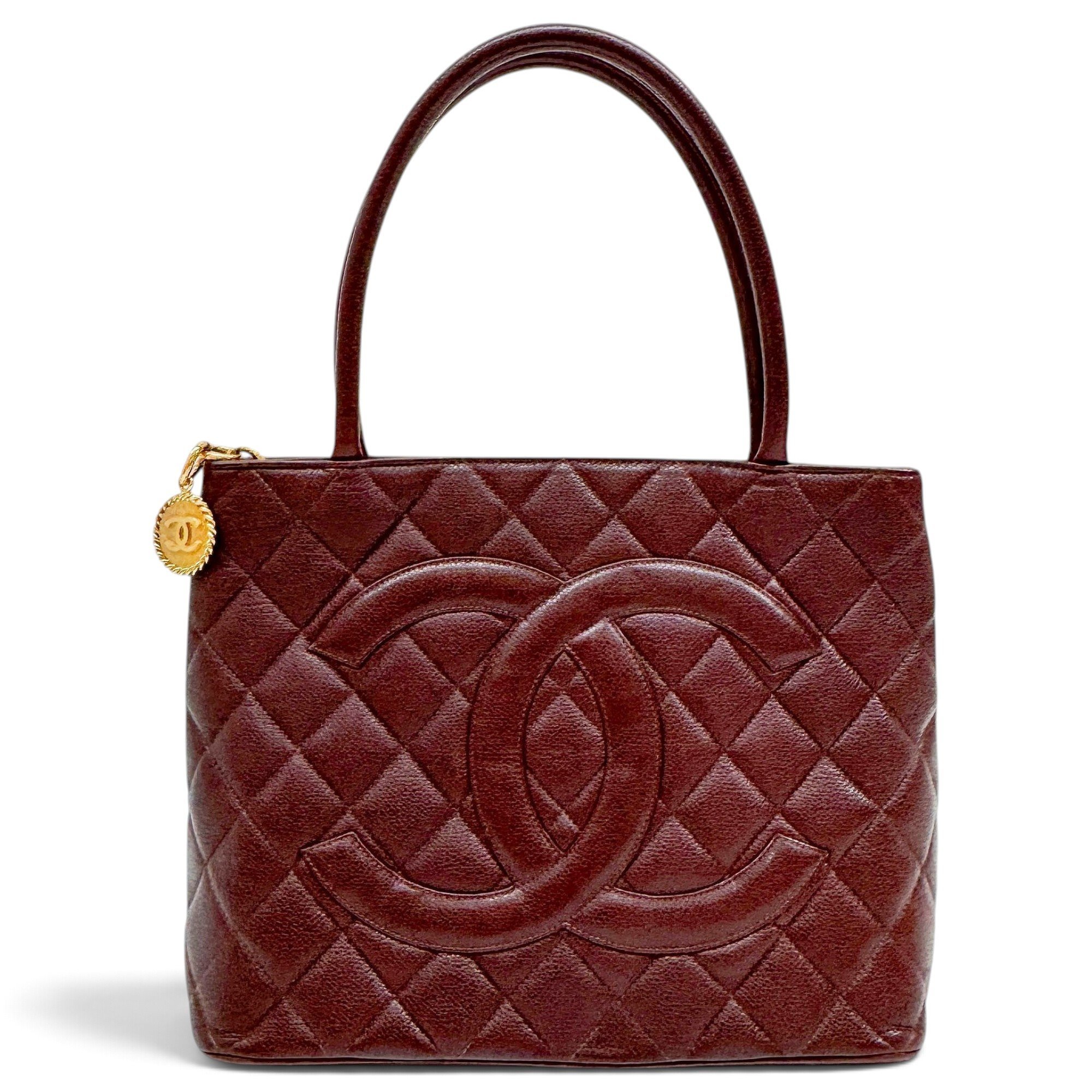 Médaillon leather tote