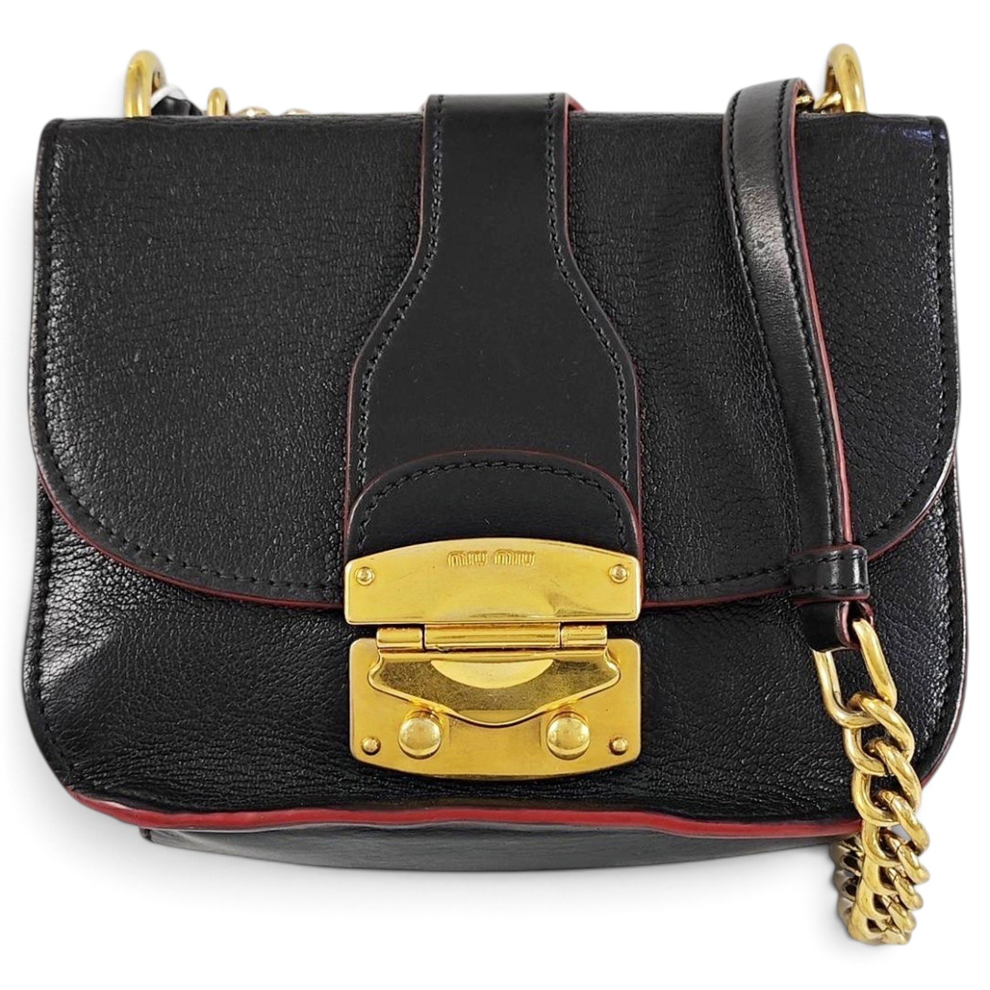 Miu Confidential leather handbag