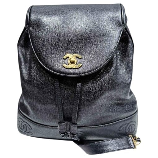 Leather backpack