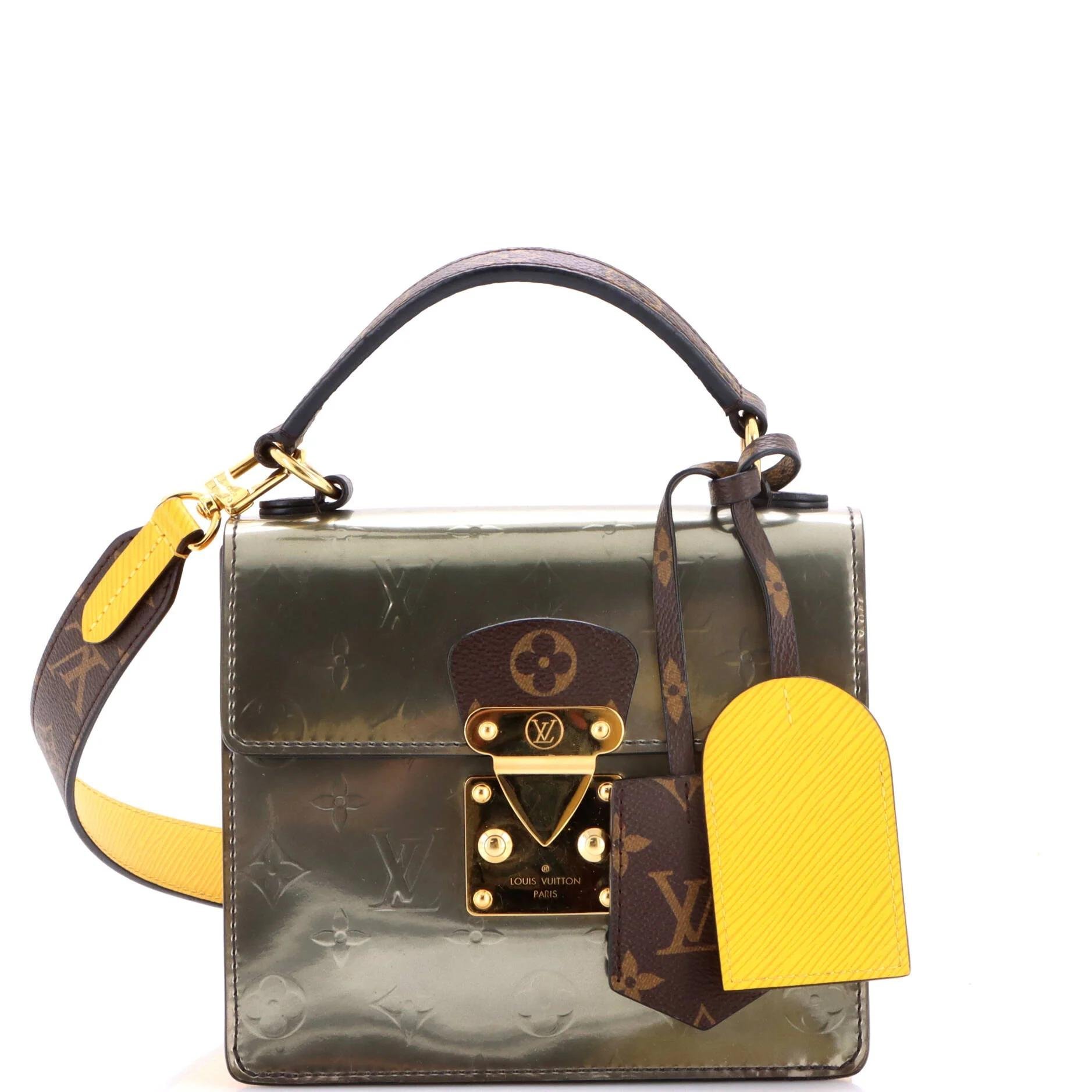 Patent leather handbag