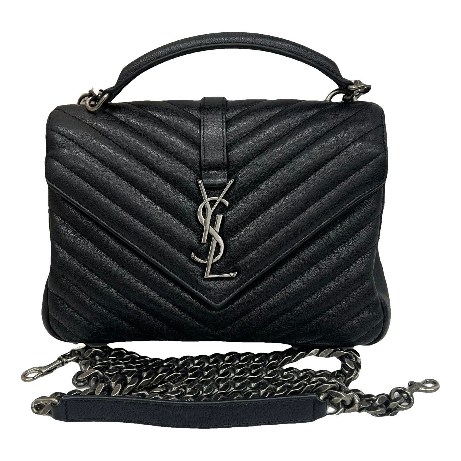 Collége monogramme leather handbag