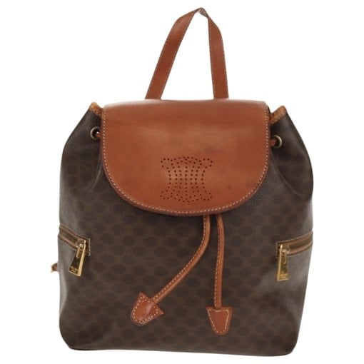 Leather backpack