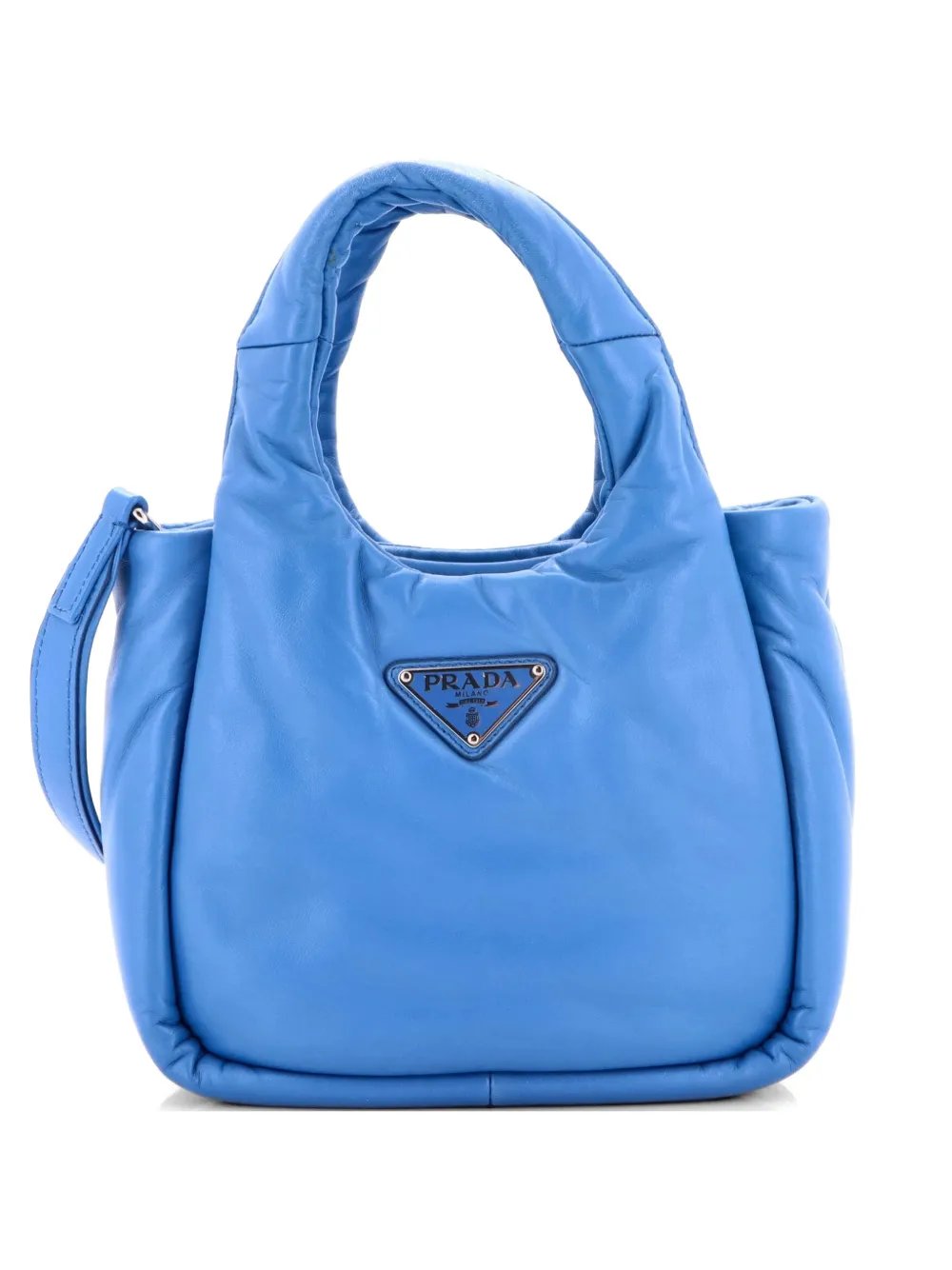 Padded Soft Leather Mini tote bag