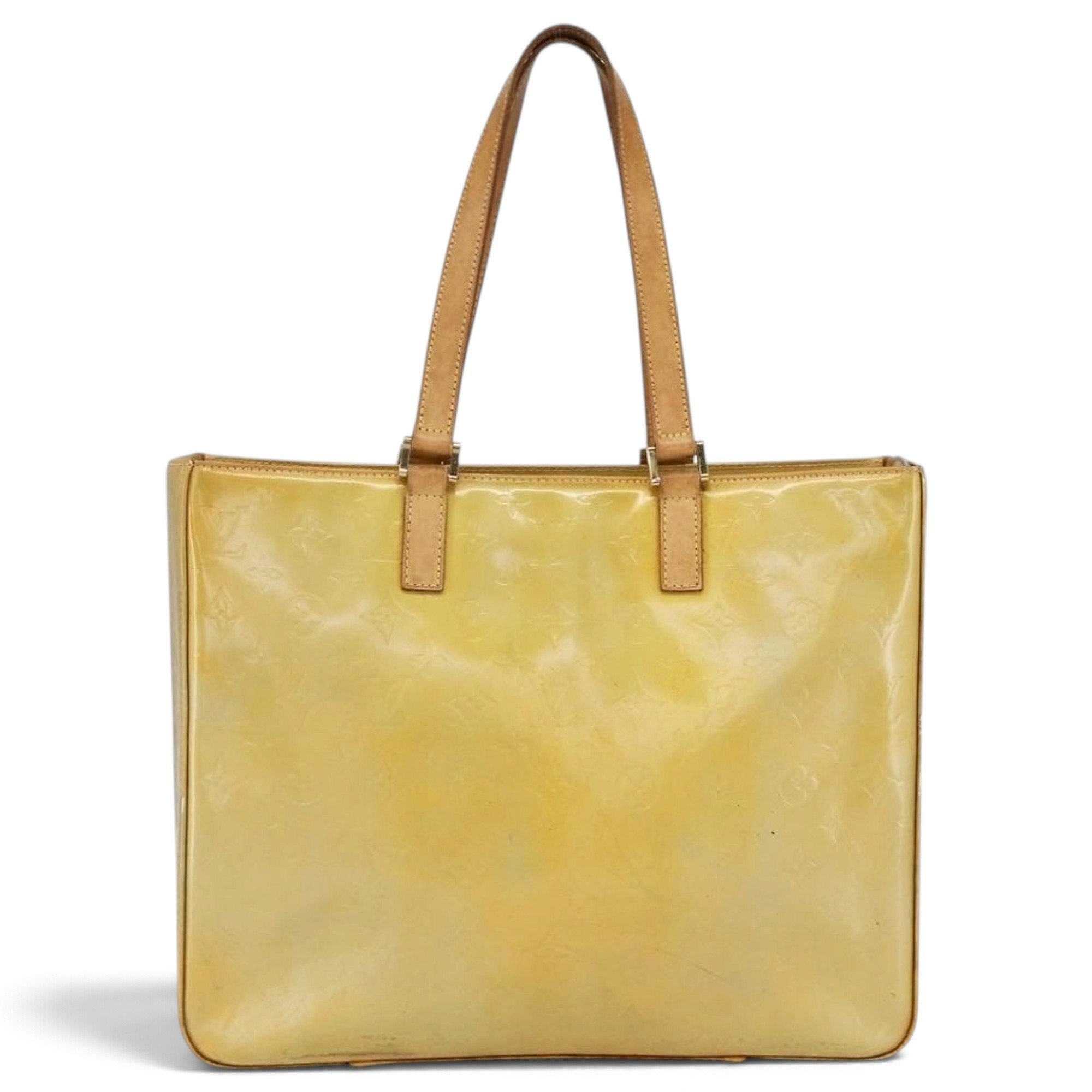 Columbus patent leather tote
