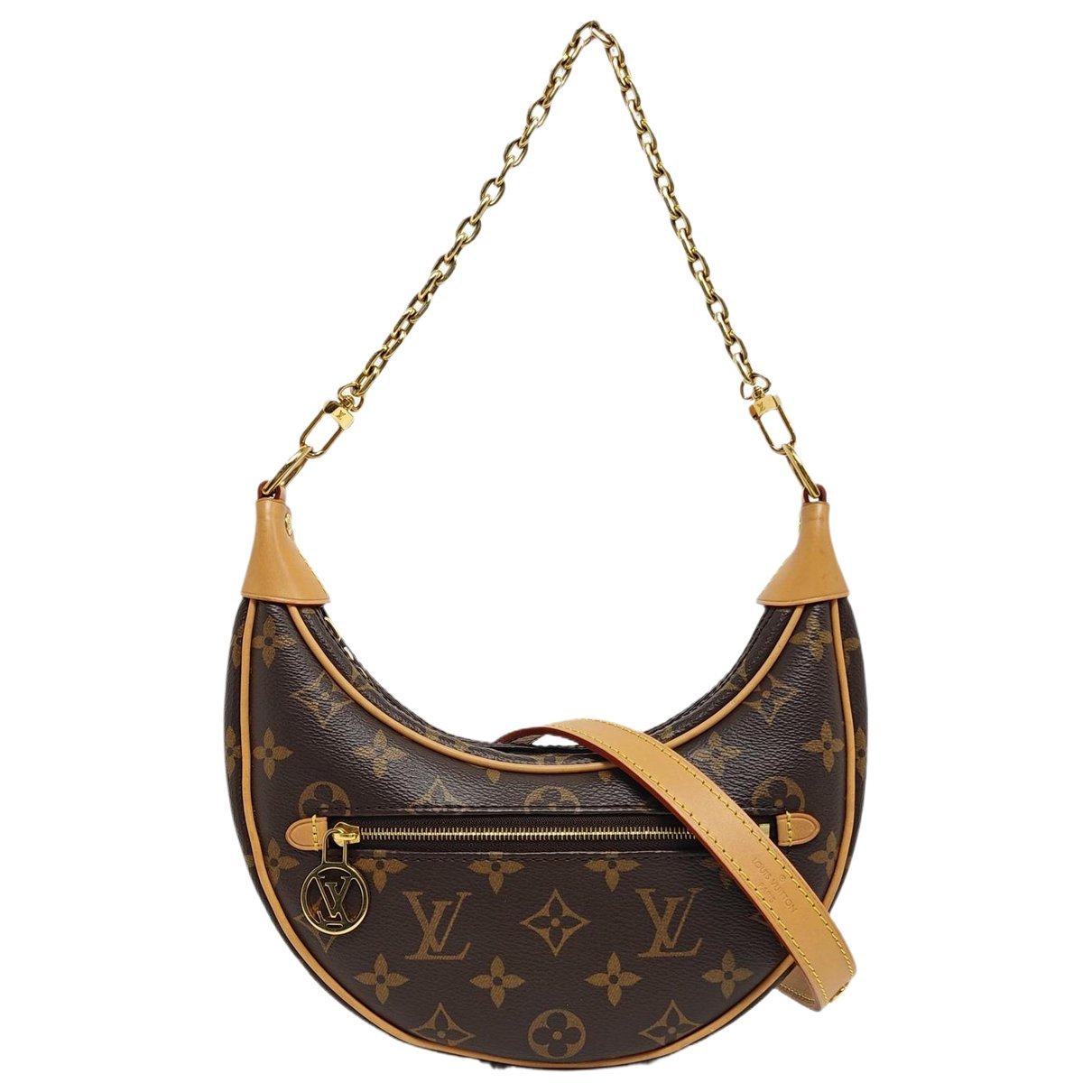 Loop leather crossbody bag