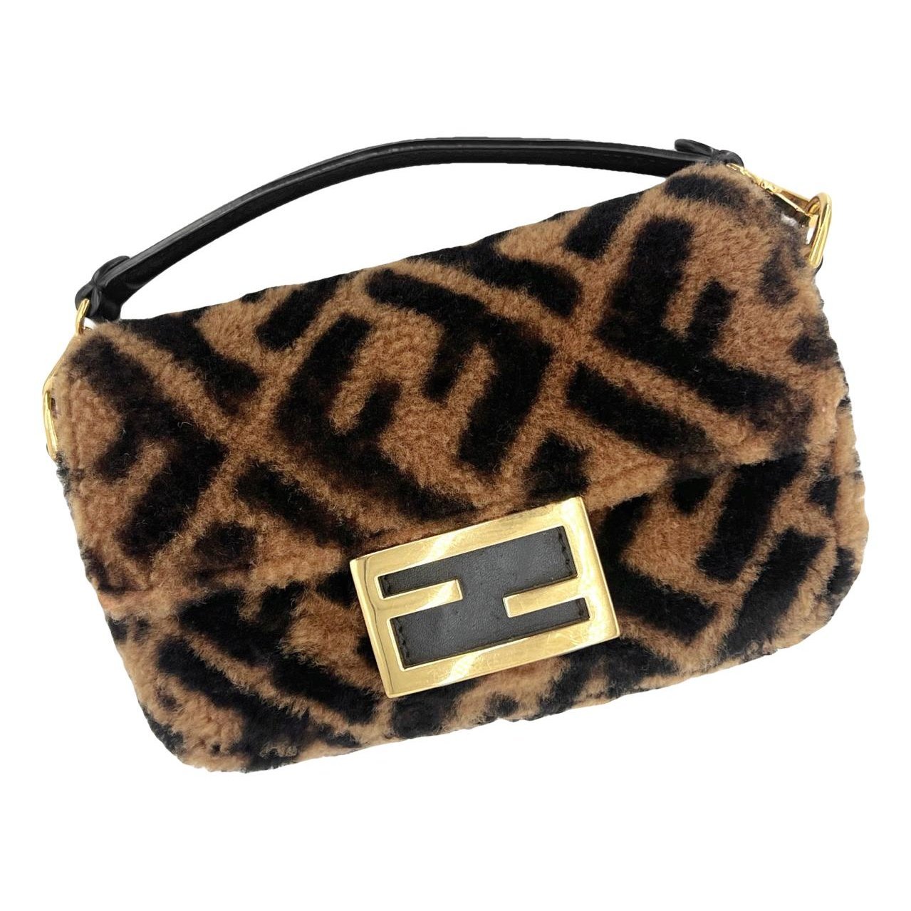 Baguette cashmere handbag