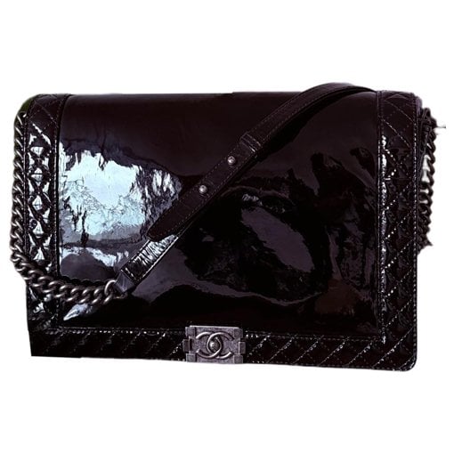 Boy patent leather handbag