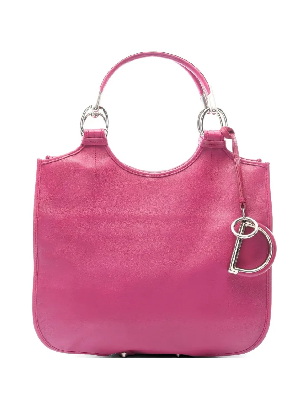 2000s D charm leather handbag