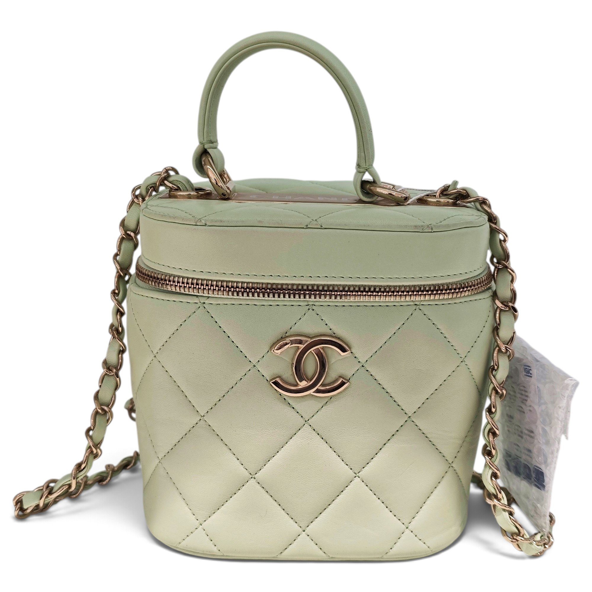 Trendy CC Vanity leather handbag