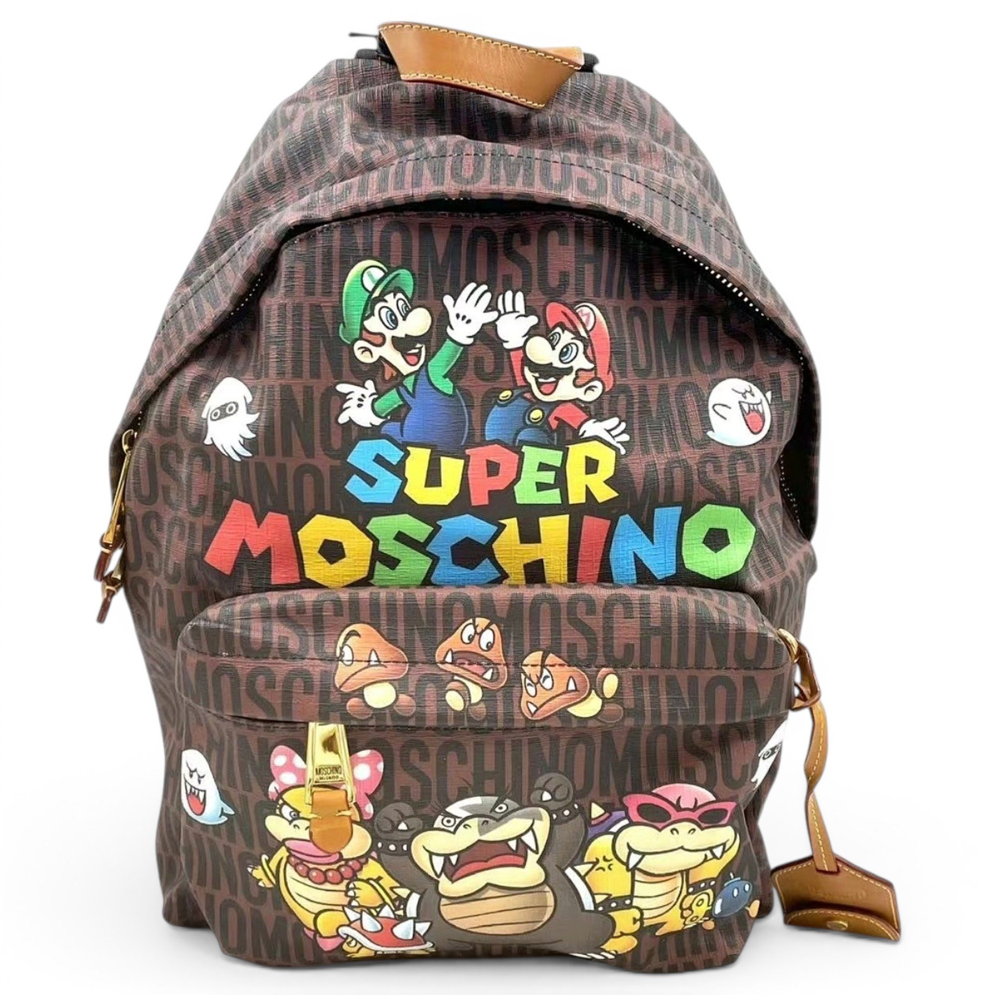 Leather backpack