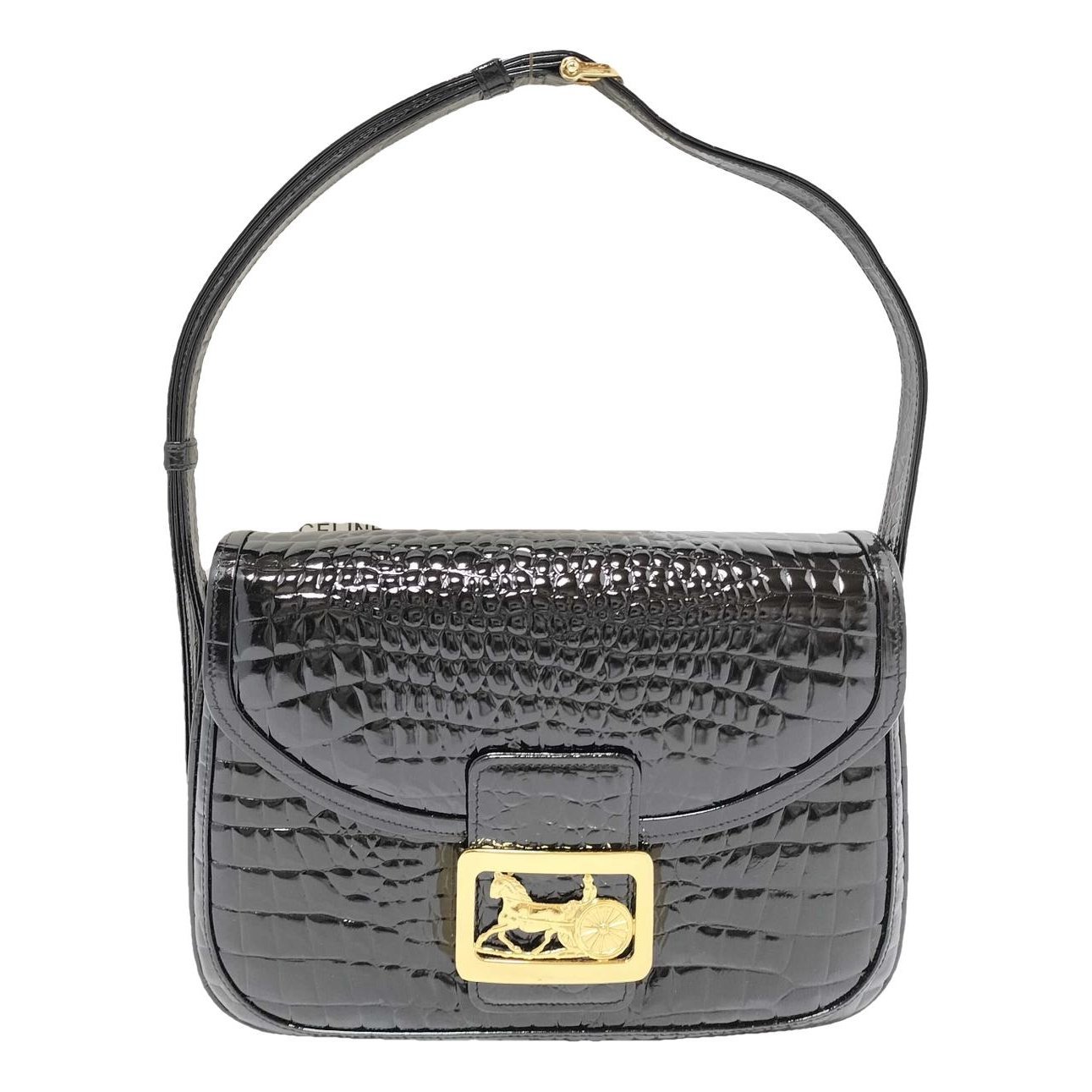 Patent leather handbag