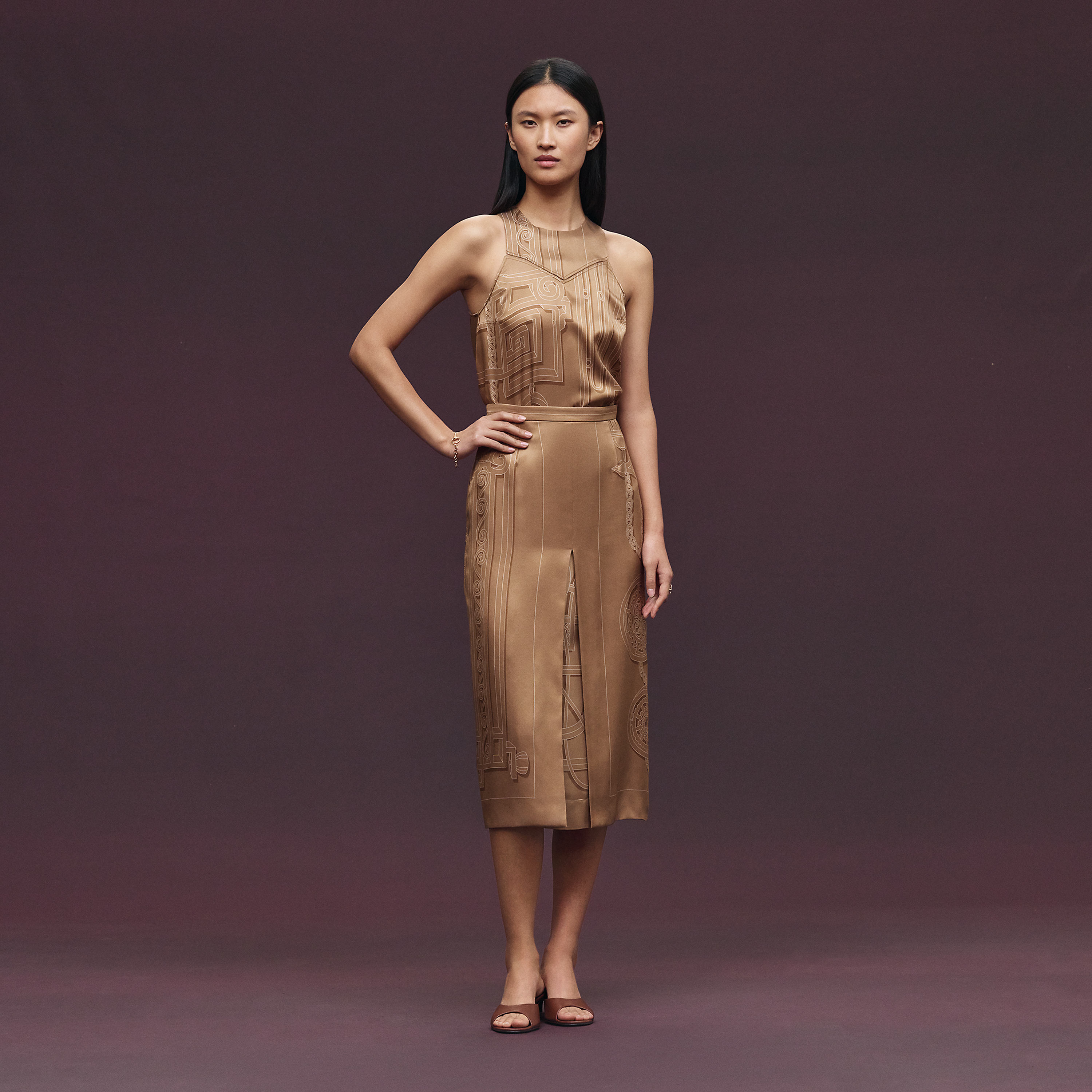 "L'Enseigne du Sellier" long skirt