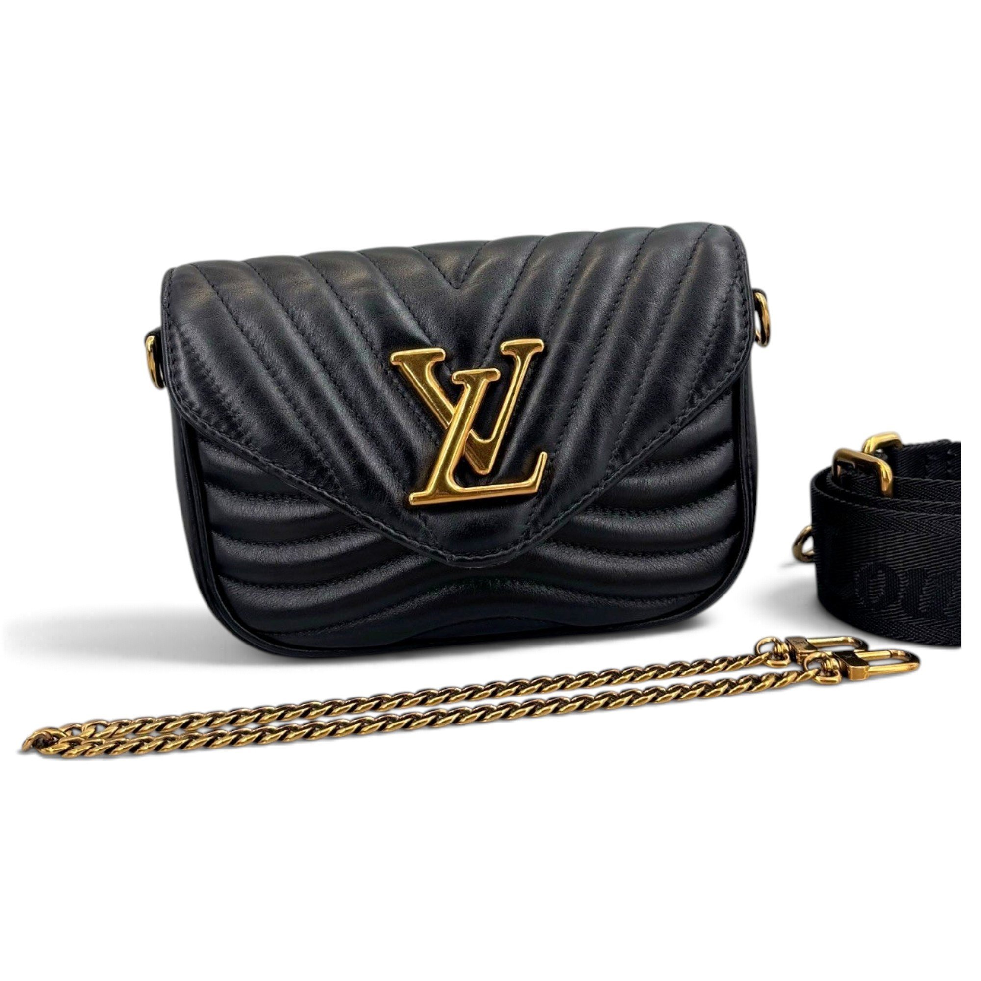 Multi-Pochette New Wave leather handbag