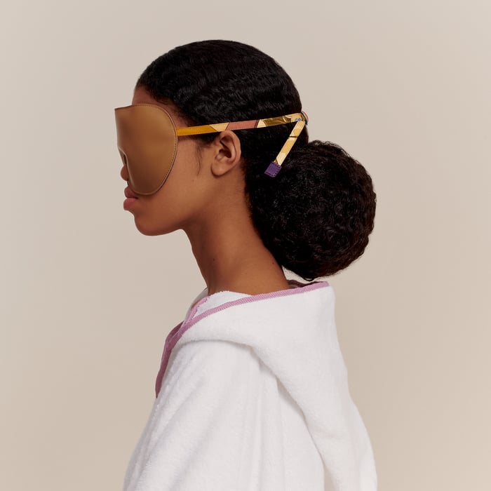 Warm Colors Not Sleepy Aviator Travel Mask