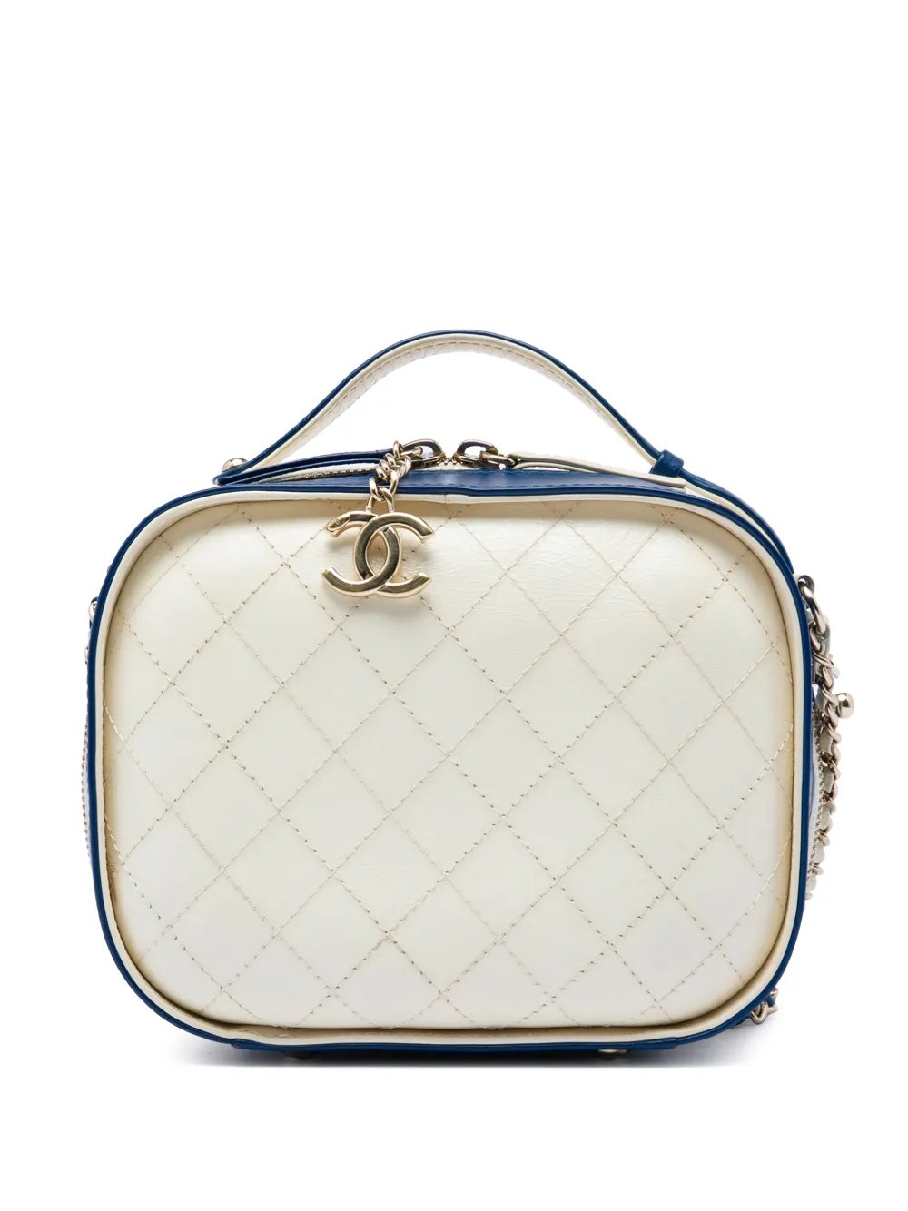 2019 Small CC Crumpled Calfskin Vanity Case satchel