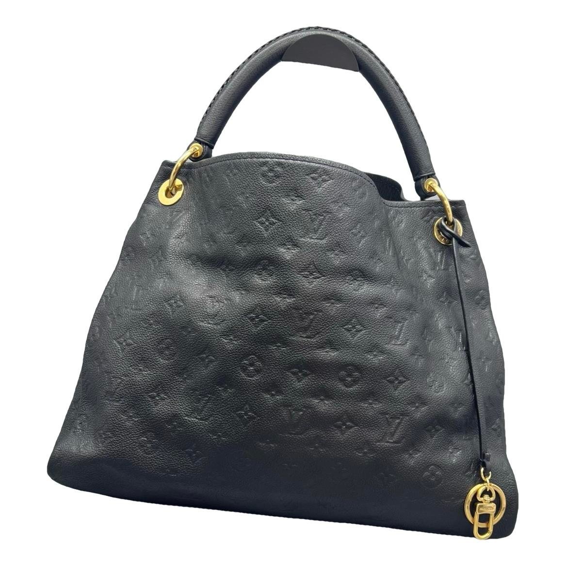 Artsy leather handbag
