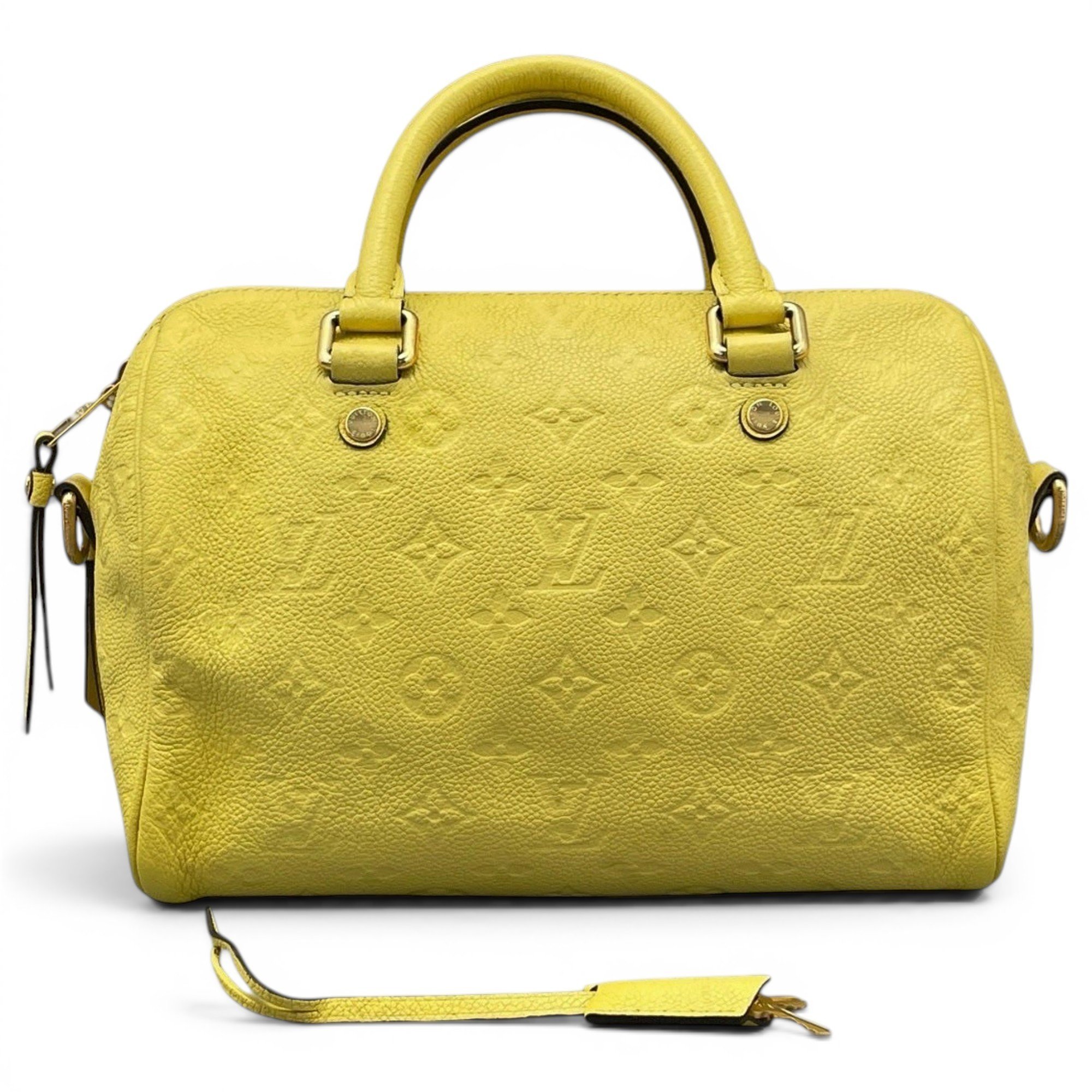 Speedy leather handbag
