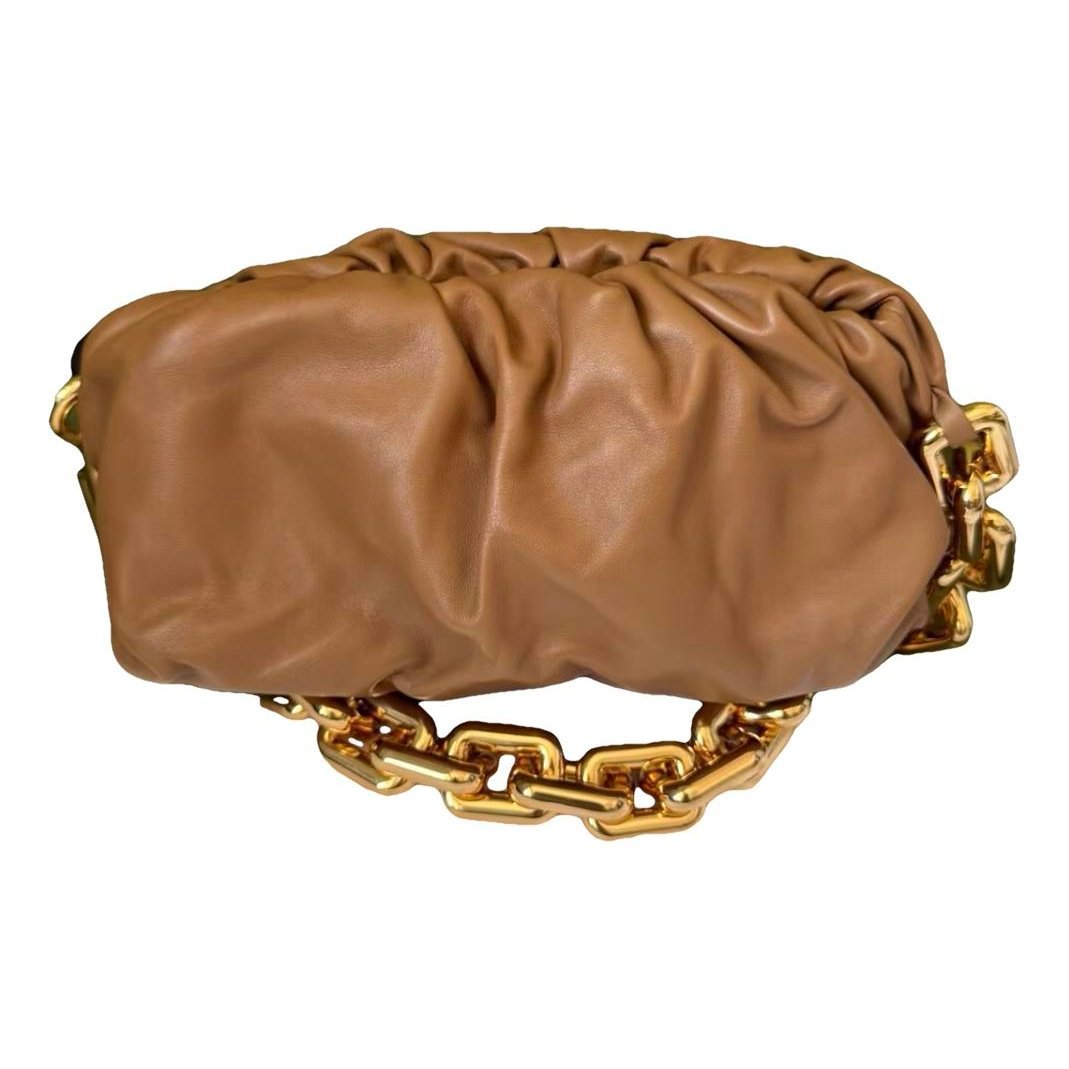 Pouch leather handbag