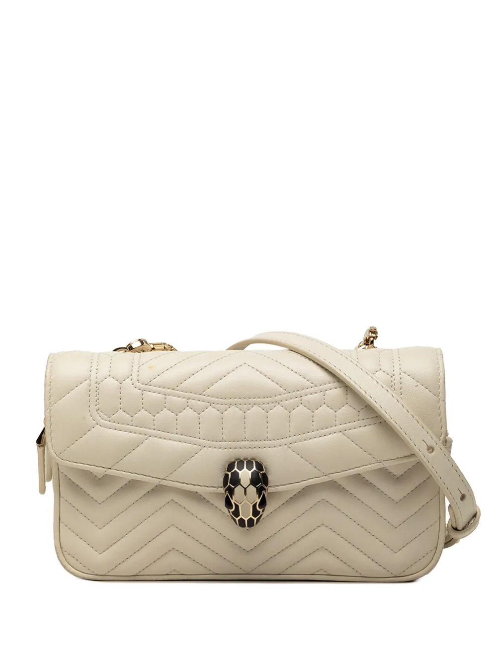 Bvlgari 2018-2026 Quilted Calfskin Serpenti Forever Convertible Belt Bag crossbody bag