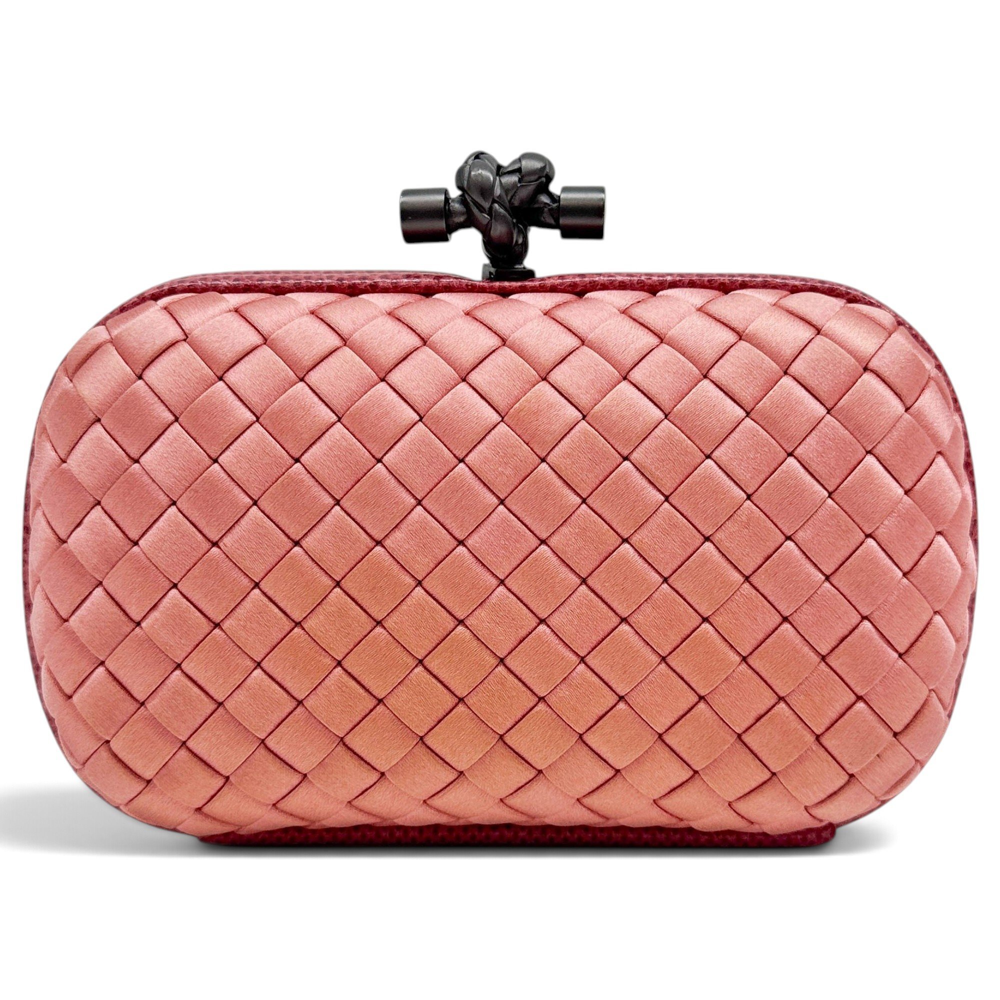 Pochette Knot silk clutch bag