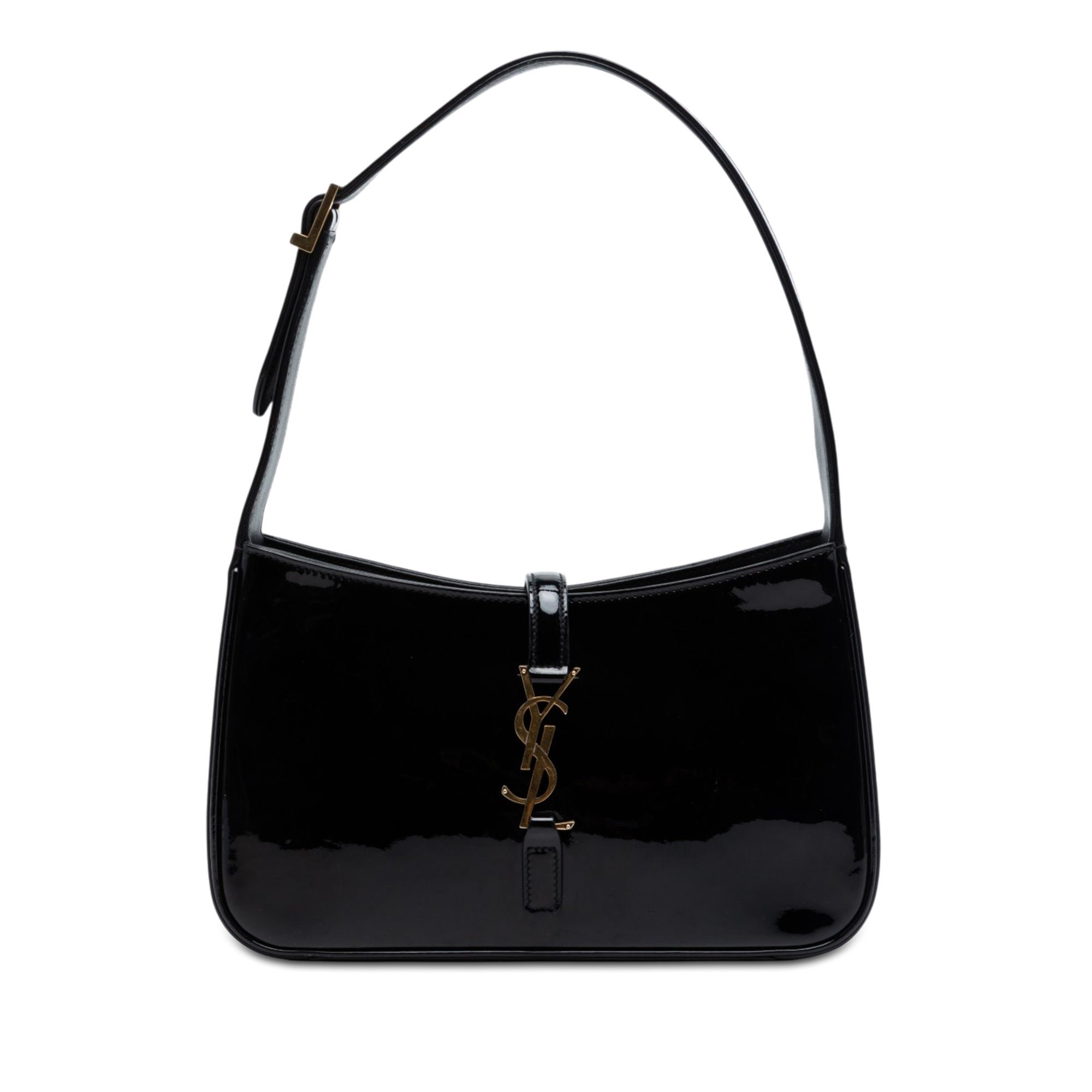 Patent leather handbag