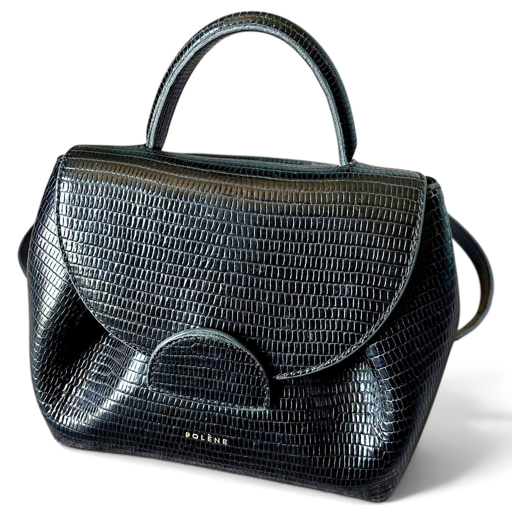 Numéro un nano leather crossbody bag