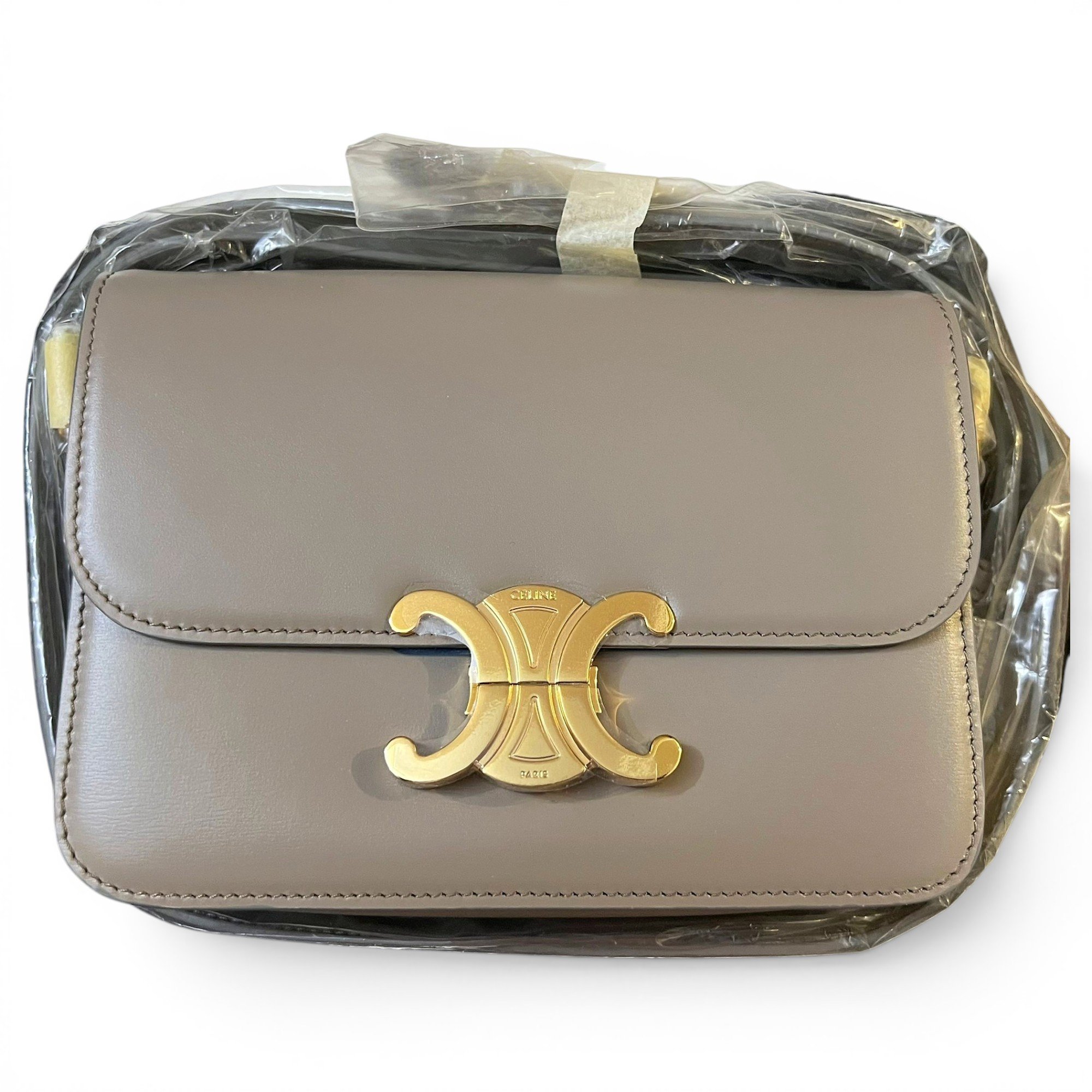 Triomphe leather handbag